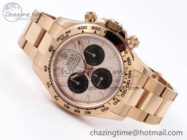 Daytona 126505 QF 1:1 Best Edition RG Black Dial on RG Braclet SH4131 V Durable 1299