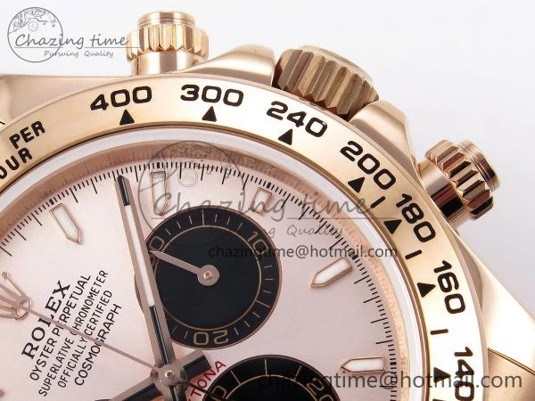 Daytona 126505 QF 1:1 Best Edition RG Black Dial on RG Braclet SH4131 V Durable 1299