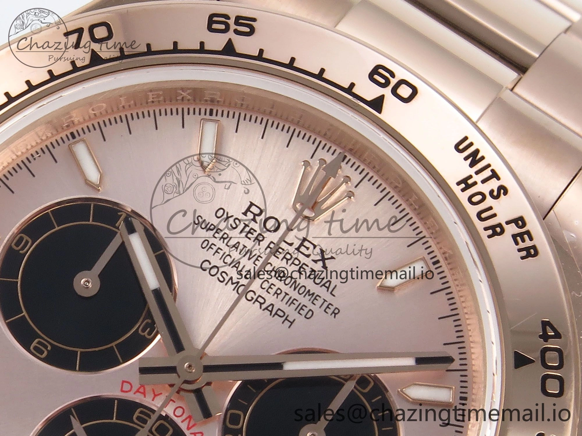 Durable Daytona 126505 QF 1:1 Best Edition RG Black Dial on RG Braclet SH4131 V 717