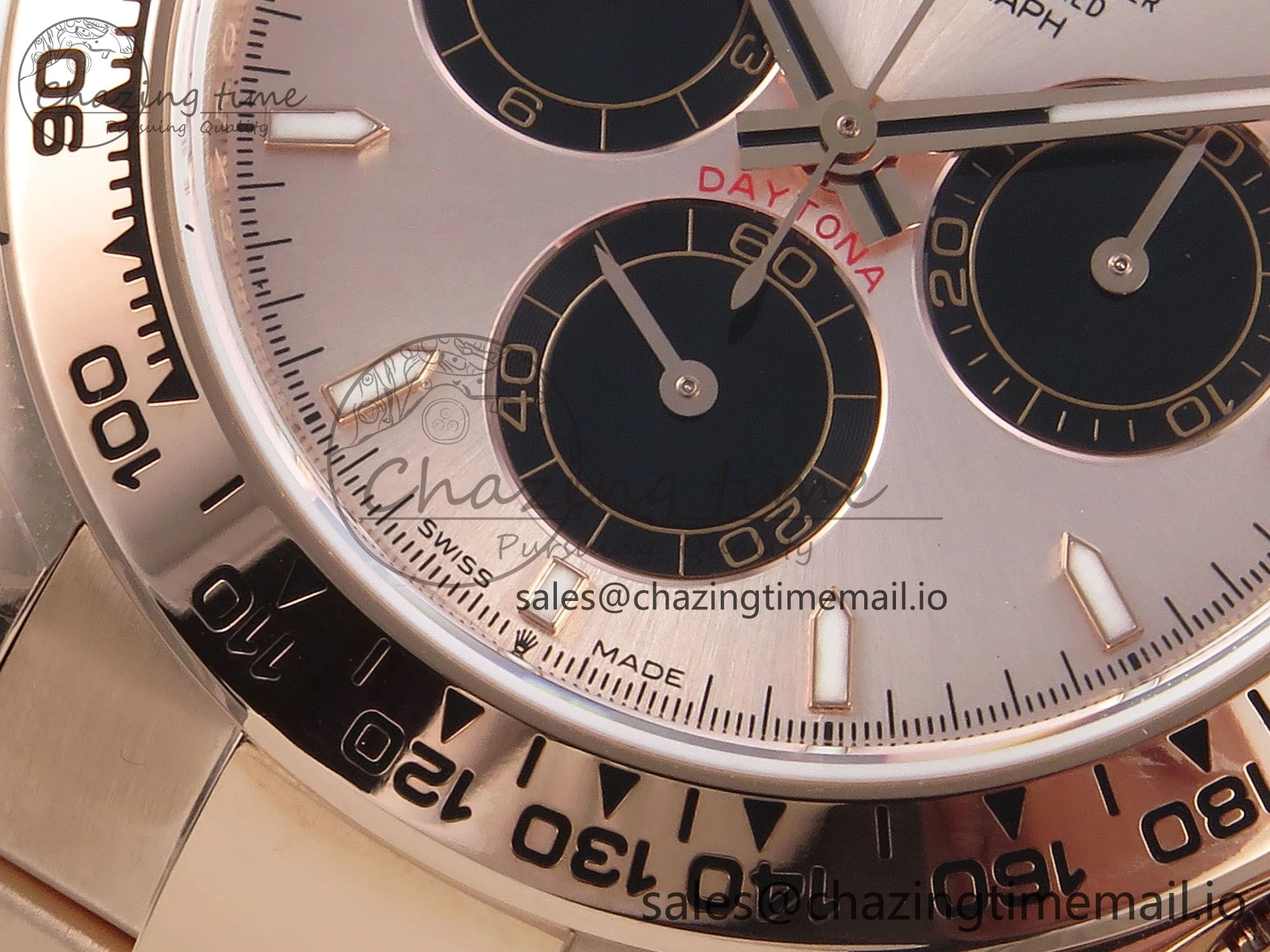 Durable Daytona 126505 QF 1:1 Best Edition RG Black Dial on RG Braclet SH4131 V 717