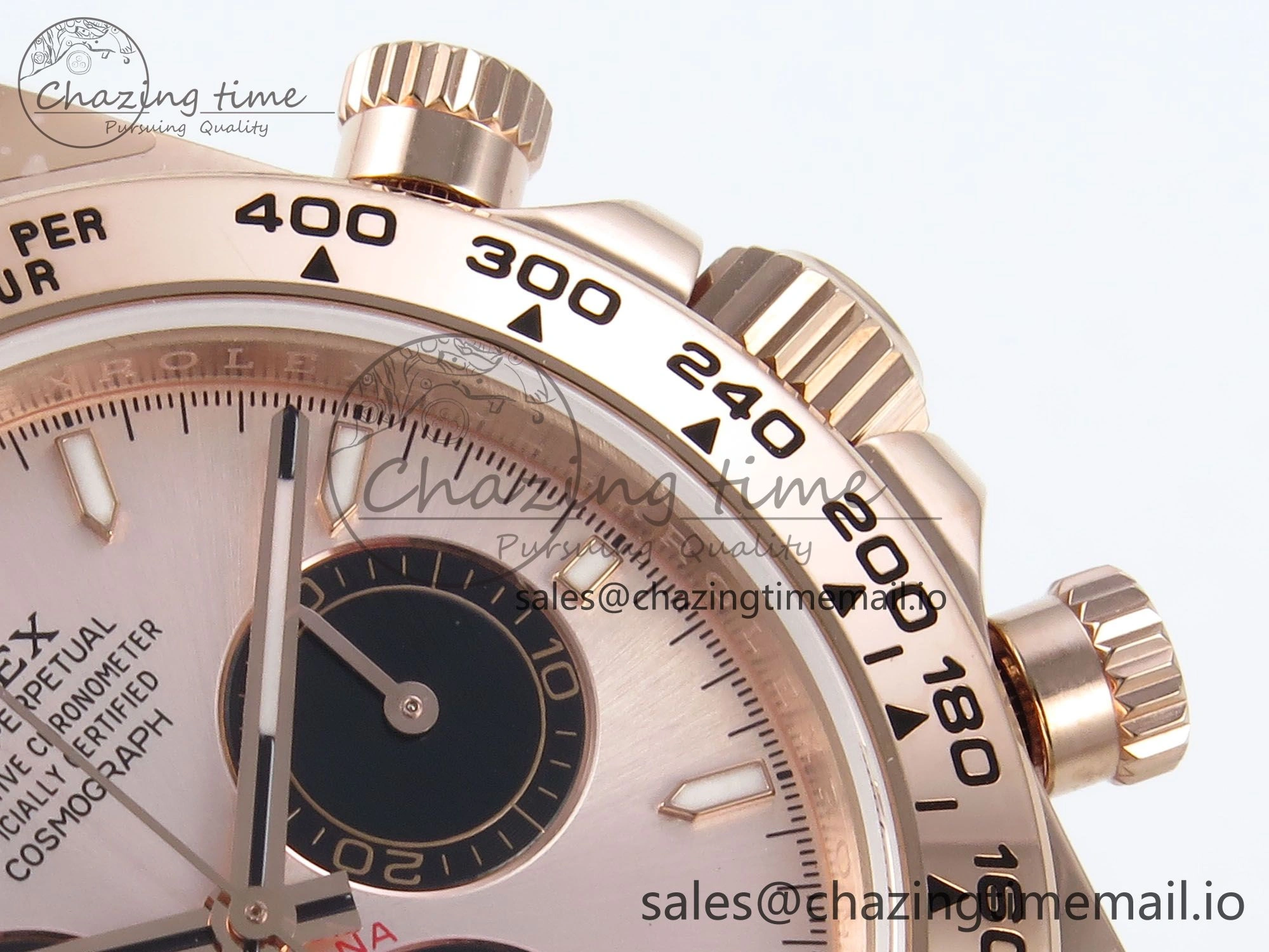 Durable Daytona 126505 QF 1:1 Best Edition RG Black Dial on RG Braclet SH4131 V 717