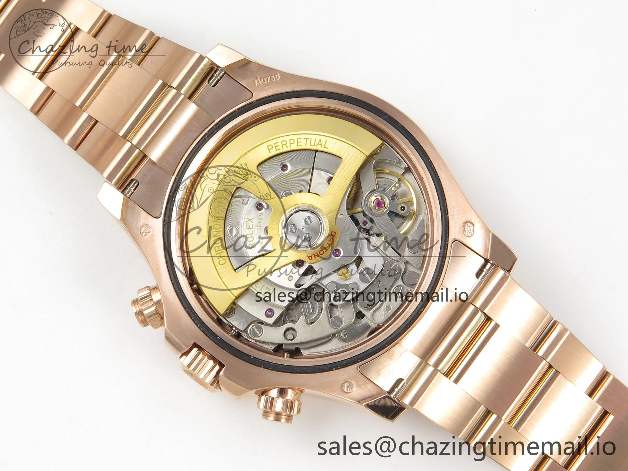 Daytona 126505 RG Clean 1:1 Best Edition RG Champagne Stick Dial on RG Bracelet Super Clone DD TechFriendly 248