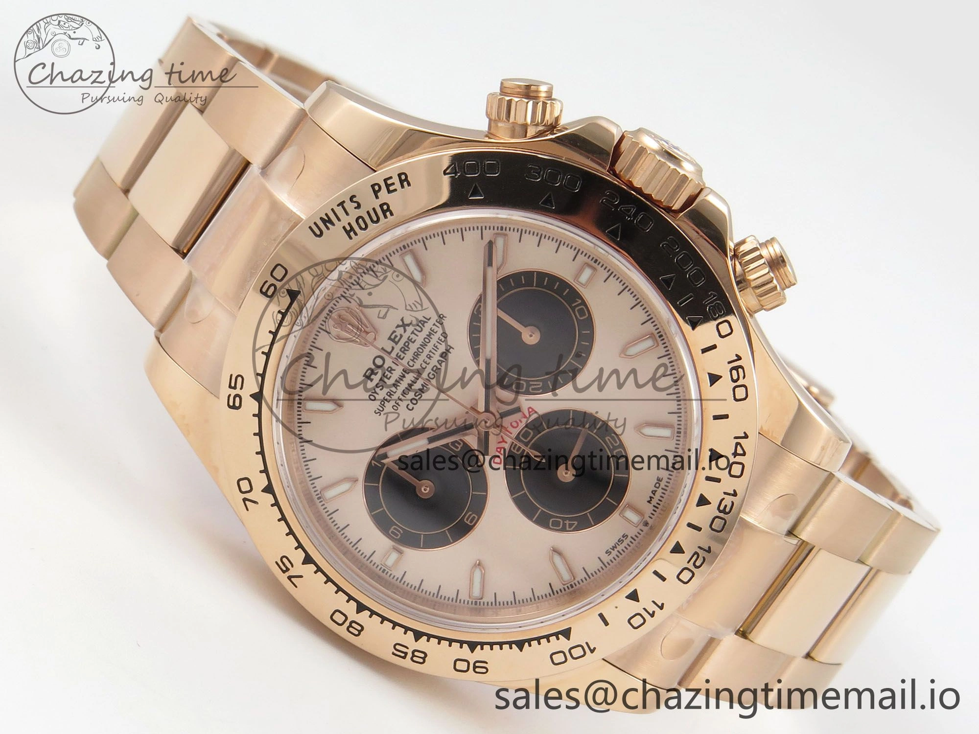 Daytona 126505 RG Clean 1:1 Best Edition RG Champagne Stick Dial on RG Bracelet Super Clone DD TechFriendly 248