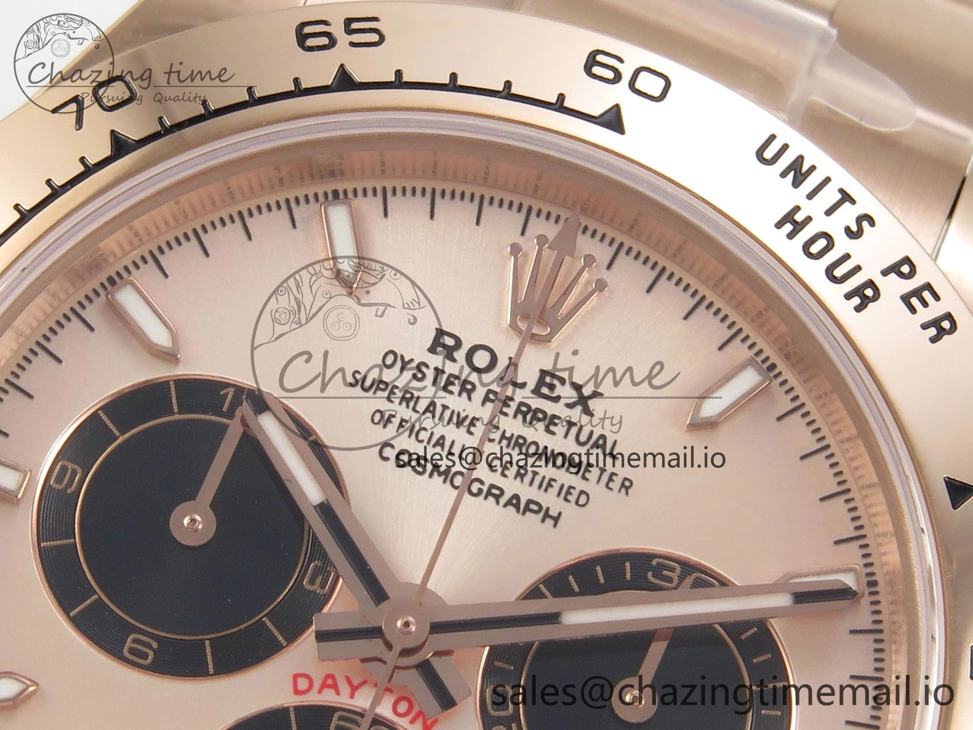 Daytona 126505 RG Clean 1:1 Best Edition RG Champagne Stick Dial on RG Bracelet Super Clone DD TechFriendly 248