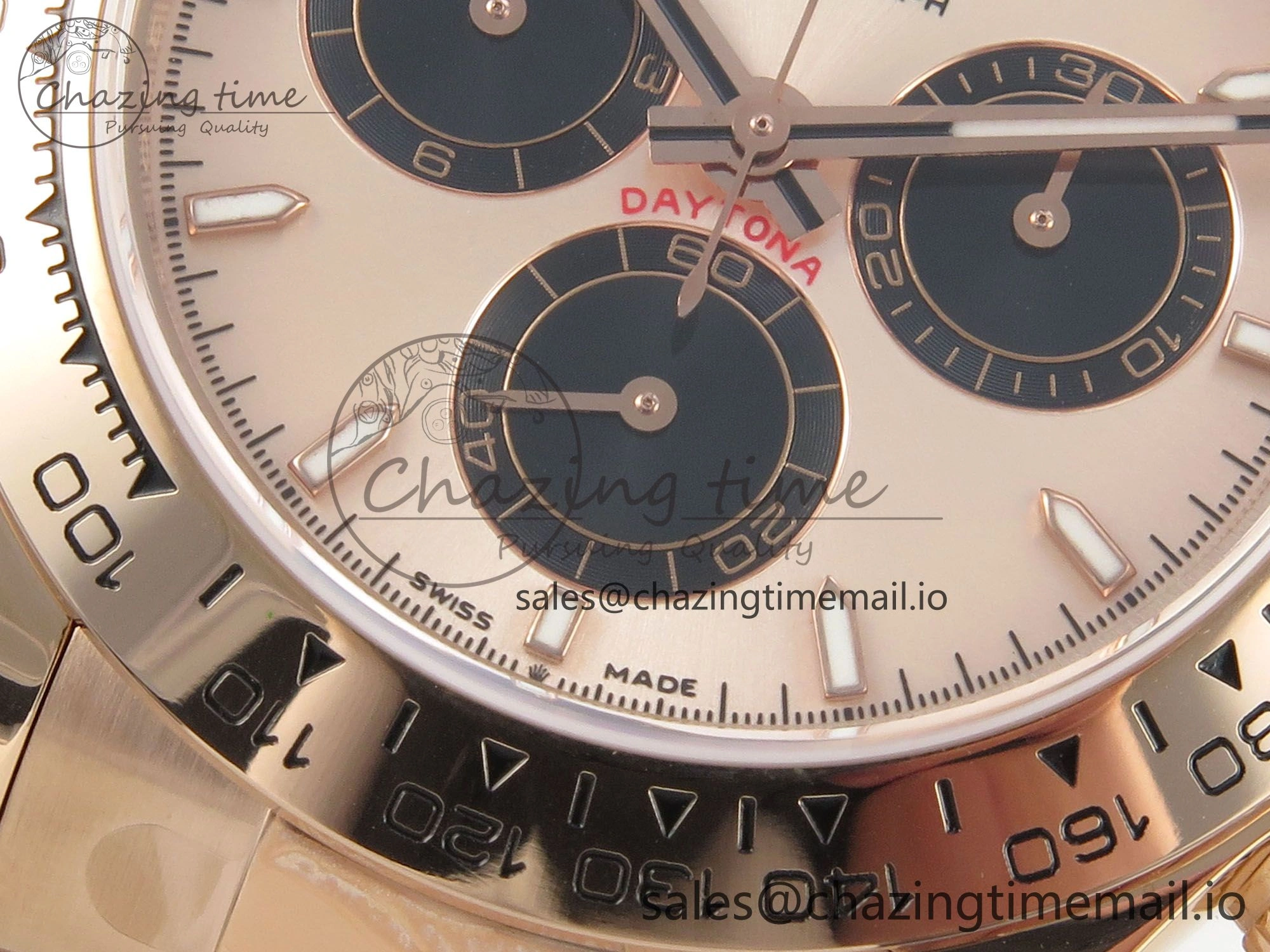 Daytona 126505 RG Clean 1:1 Best Edition RG Champagne Stick Dial on RG Bracelet Super Clone DD TechFriendly 248