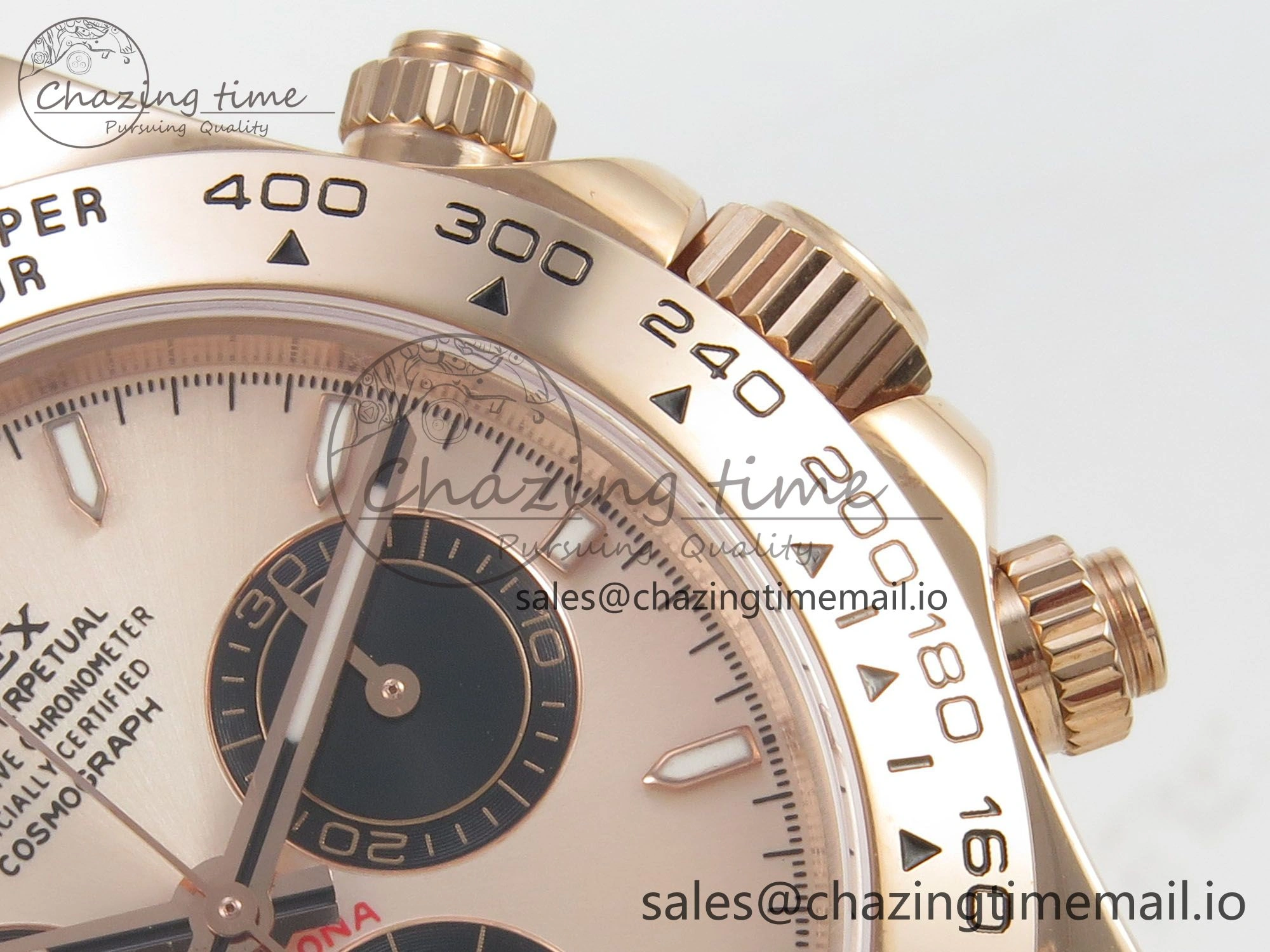 Daytona 126505 RG Clean 1:1 Best Edition RG Champagne Stick Dial on RG Bracelet Super Clone DD TechFriendly 248
