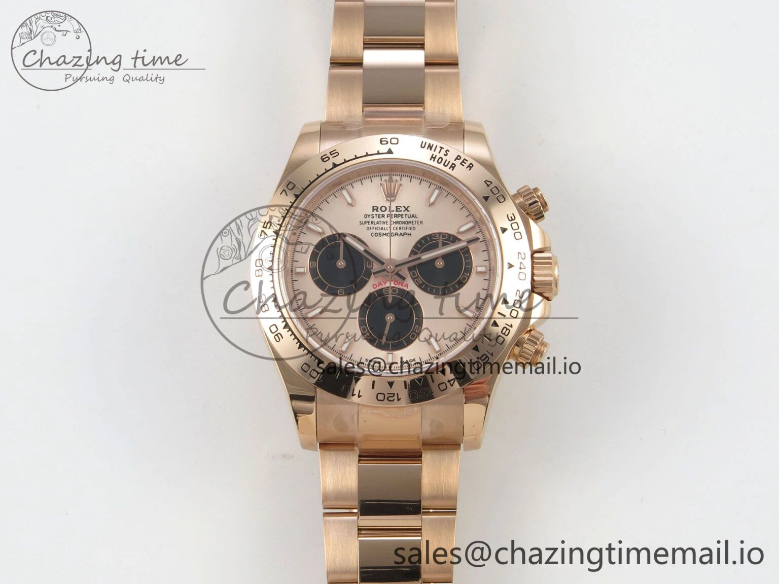 Daytona 126505 RG Clean 1:1 Best Edition RG Champagne Stick Dial on RG Bracelet Super Clone DD TechFriendly 248