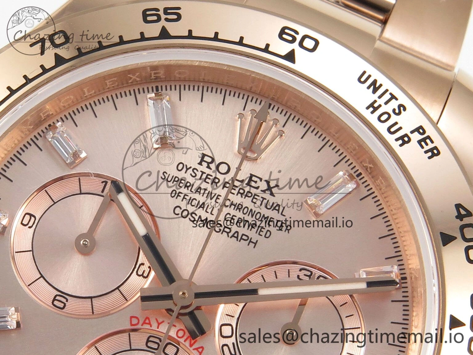Daytona 126505 RG QF 1:1 Best Edition RG Dial Crystal Markers On RG Bracelet SH4131 V6 (Gain Weight) Comfortable 304