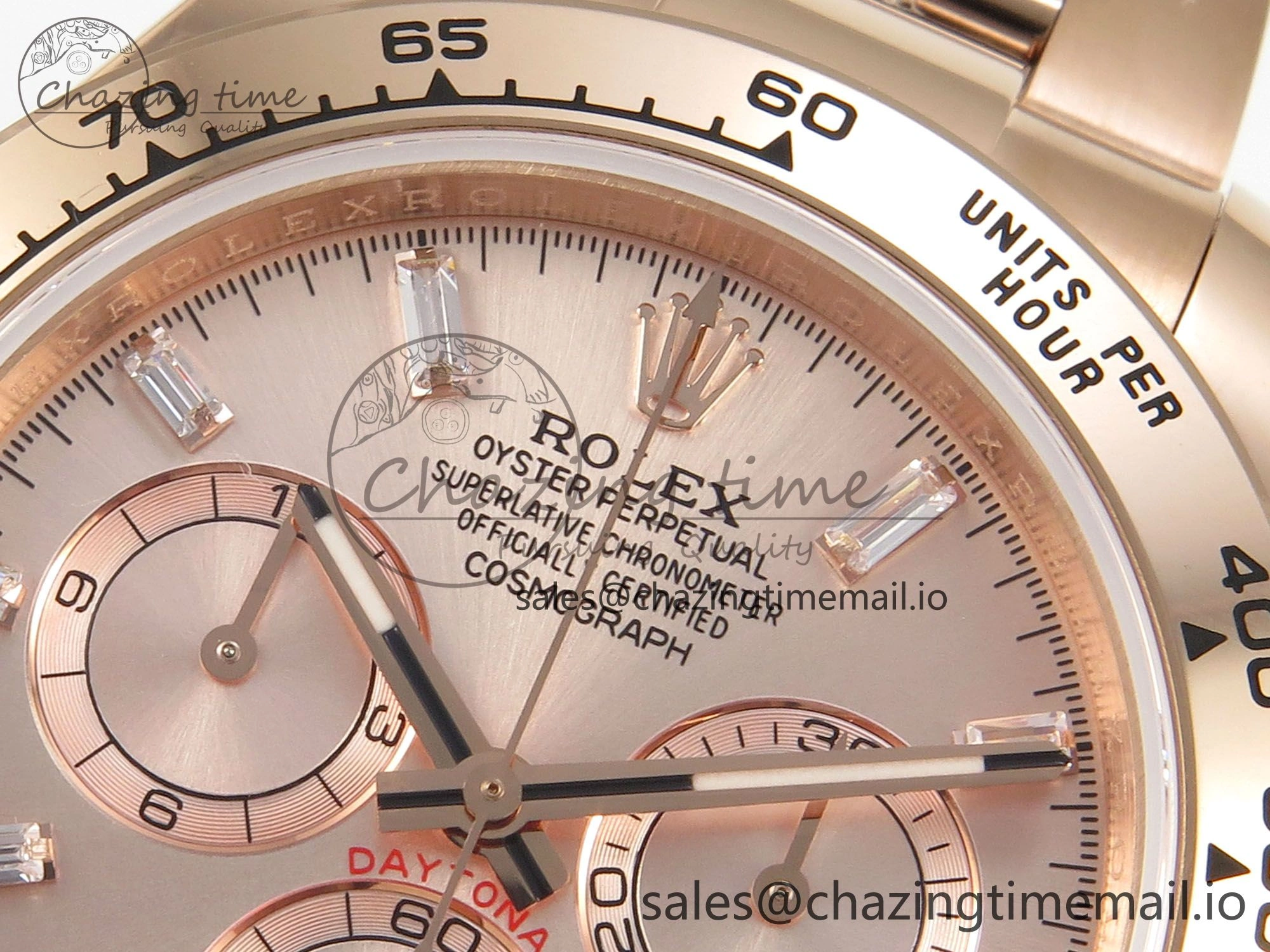 Daytona 126505 RG QF 1:1 Best Edition RG Dial Crystal Markers On RG Bracelet SH4131 V6 (Gain Weight) Comfortable 304