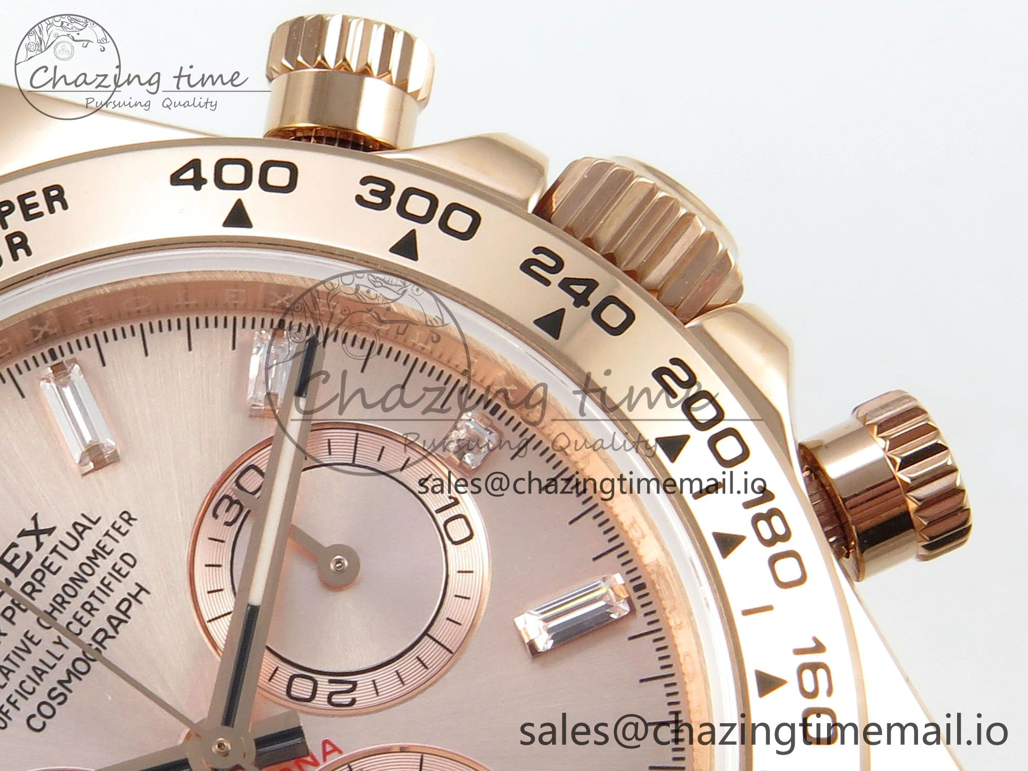 Daytona 126505 RG QF 1:1 Best Edition RG Dial Crystal Markers On RG Bracelet SH4131 V6 (Gain Weight) Comfortable 304