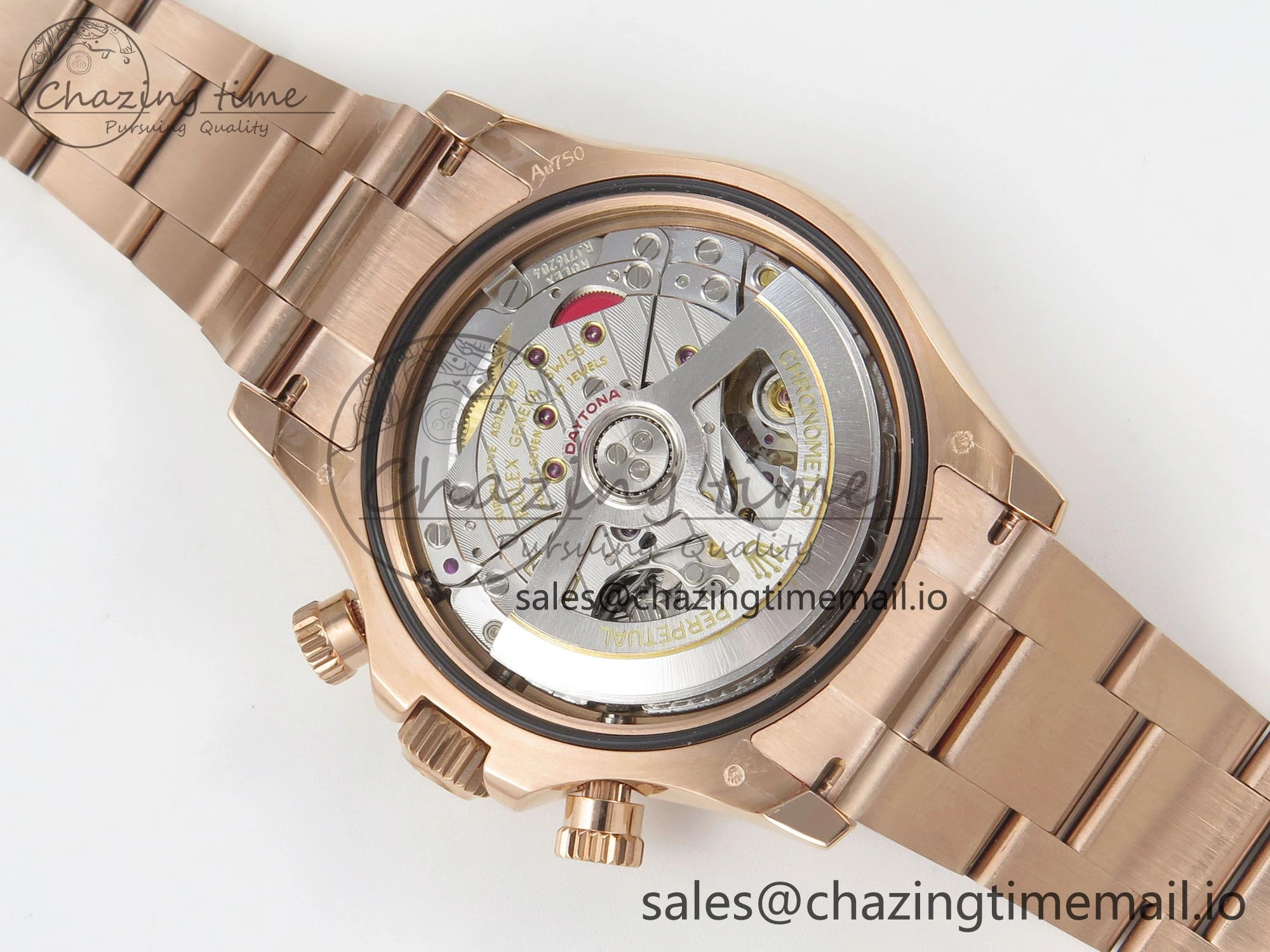 Daytona 126505 RG QF 1:1 Best Edition RG Dial Crystal Markers On RG Bracelet SH4131 V6 (Gain Weight) Comfortable 304