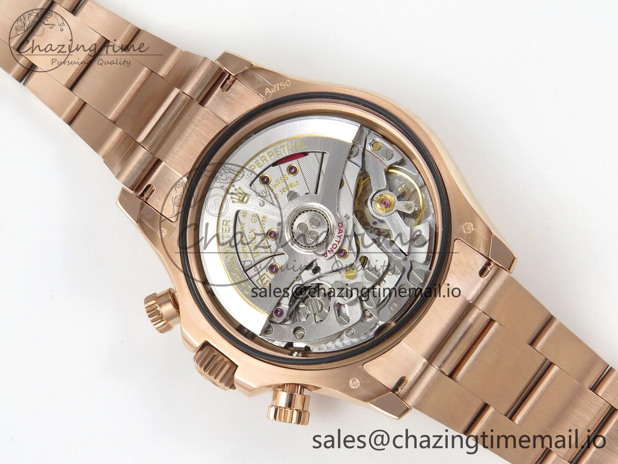 Daytona 126505 RG QF 1:1 Best Edition RG Dial Crystal Markers On RG Bracelet SH4131 V6 (Gain Weight) Comfortable 304