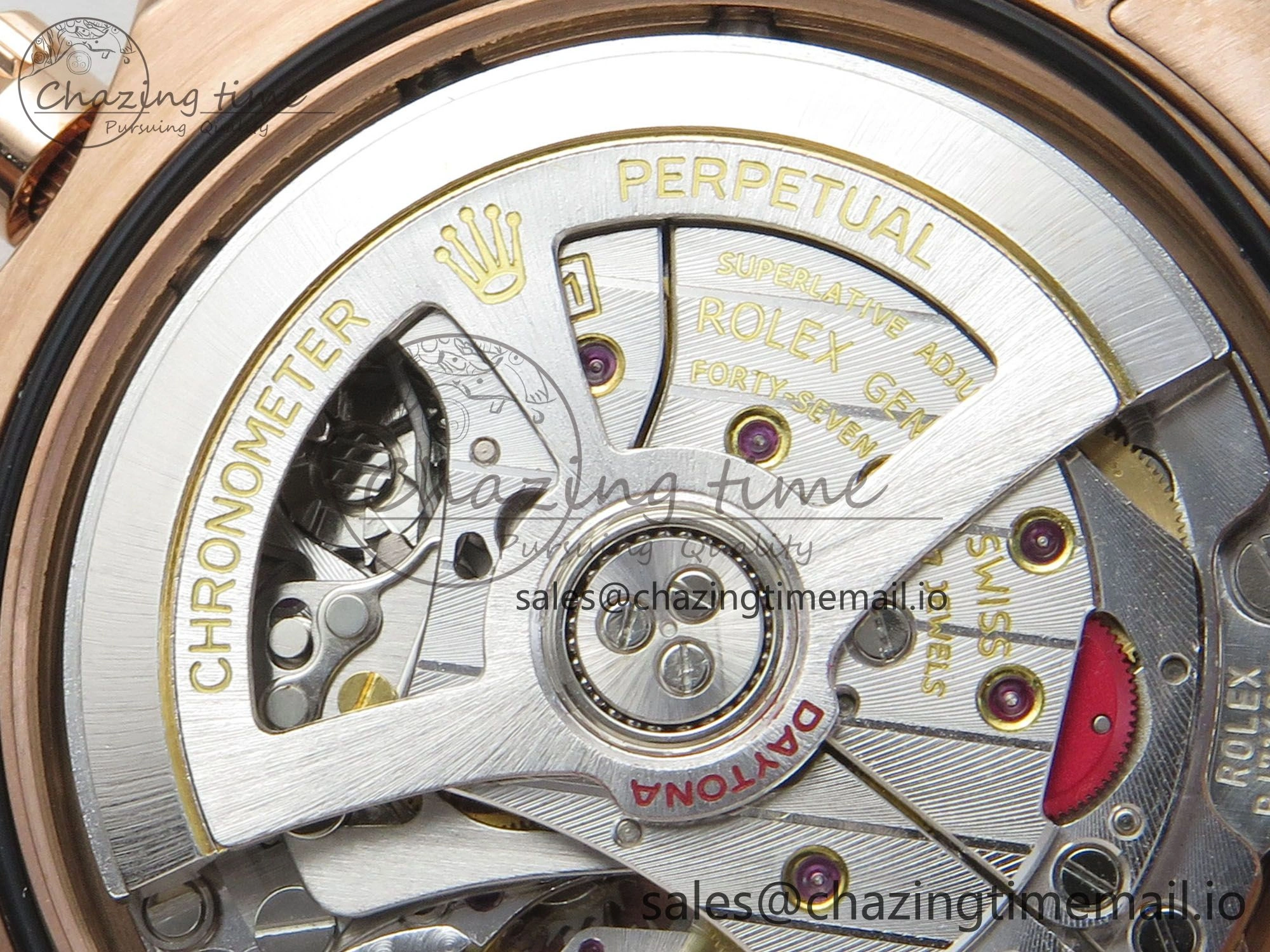 Daytona 126505 RG QF 1:1 Best Edition RG Dial Crystal Markers On RG Bracelet SH4131 V6 (Gain Weight) Comfortable 304