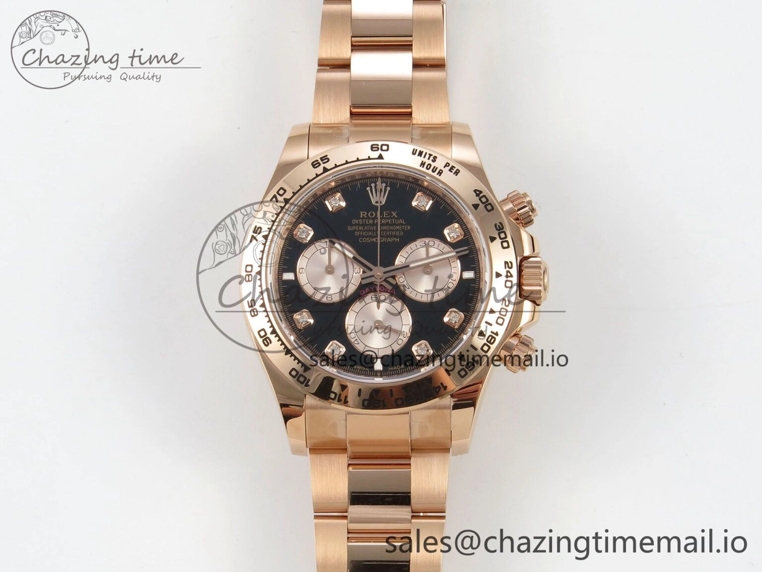 Daytona 126505 THBF 1:1 Best Edition Black RG Dial on RG Bracelet SH UrbanStyle 110