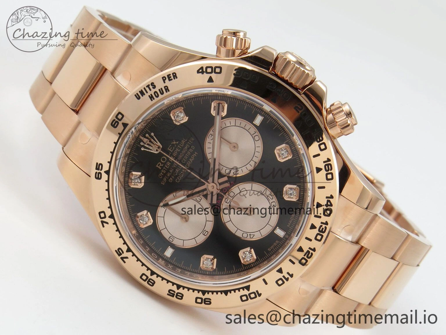 Daytona 126505 THBF 1:1 Best Edition Black RG Dial on RG Bracelet SH UrbanStyle 110