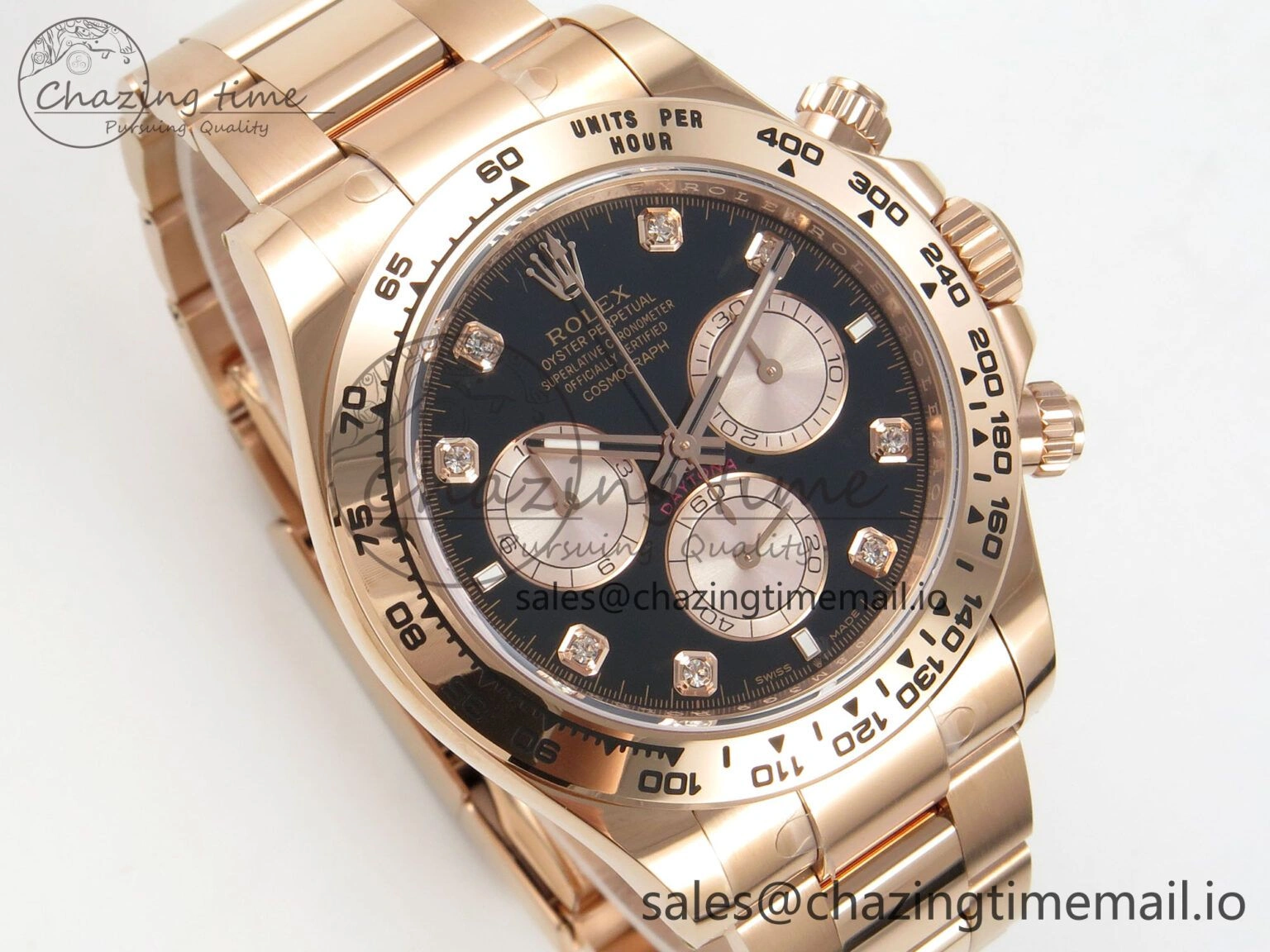 Daytona 126505 THBF 1:1 Best Edition Black RG Dial on RG Bracelet SH UrbanStyle 110