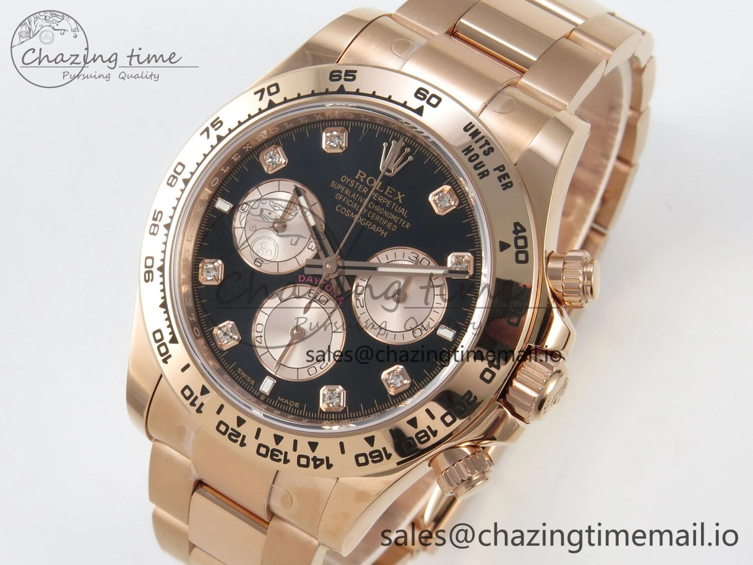 Daytona 126505 THBF 1:1 Best Edition Black RG Dial on RG Bracelet SH UrbanStyle 110
