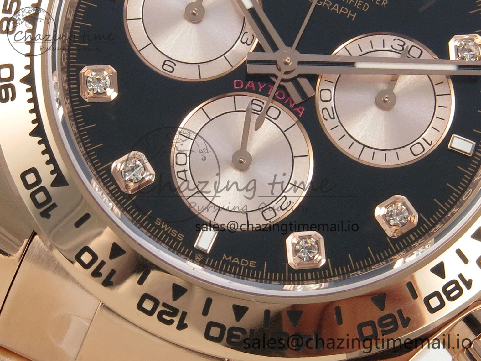 Daytona 126505 THBF 1:1 Best Edition Black RG Dial on RG Bracelet SH UrbanStyle 110