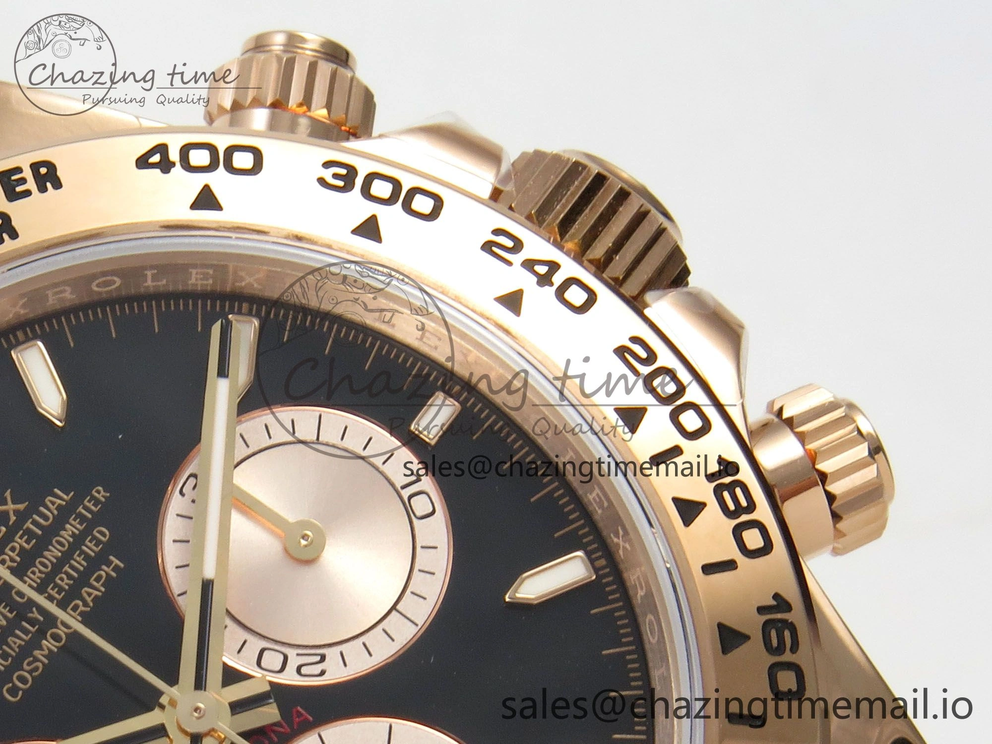Daytona 126505 VSF 1:1 Best Edition Black Dial RG Subdial On Oyster Bracelet DD4131(Gain Weight) SmartChoice 39