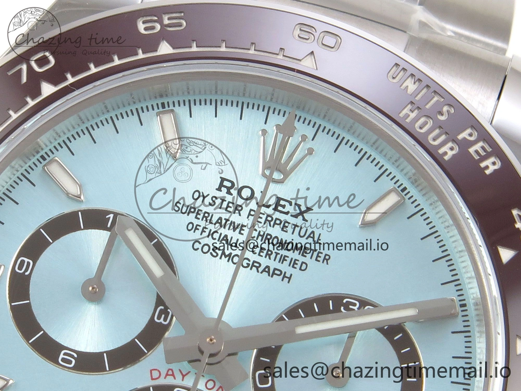 Daytona 126506 904L SS Clean 1:1 Best Edition Ice Blue Dial Sticks Markers on 904L SS Bracelet Super Clone DD FastDry 252