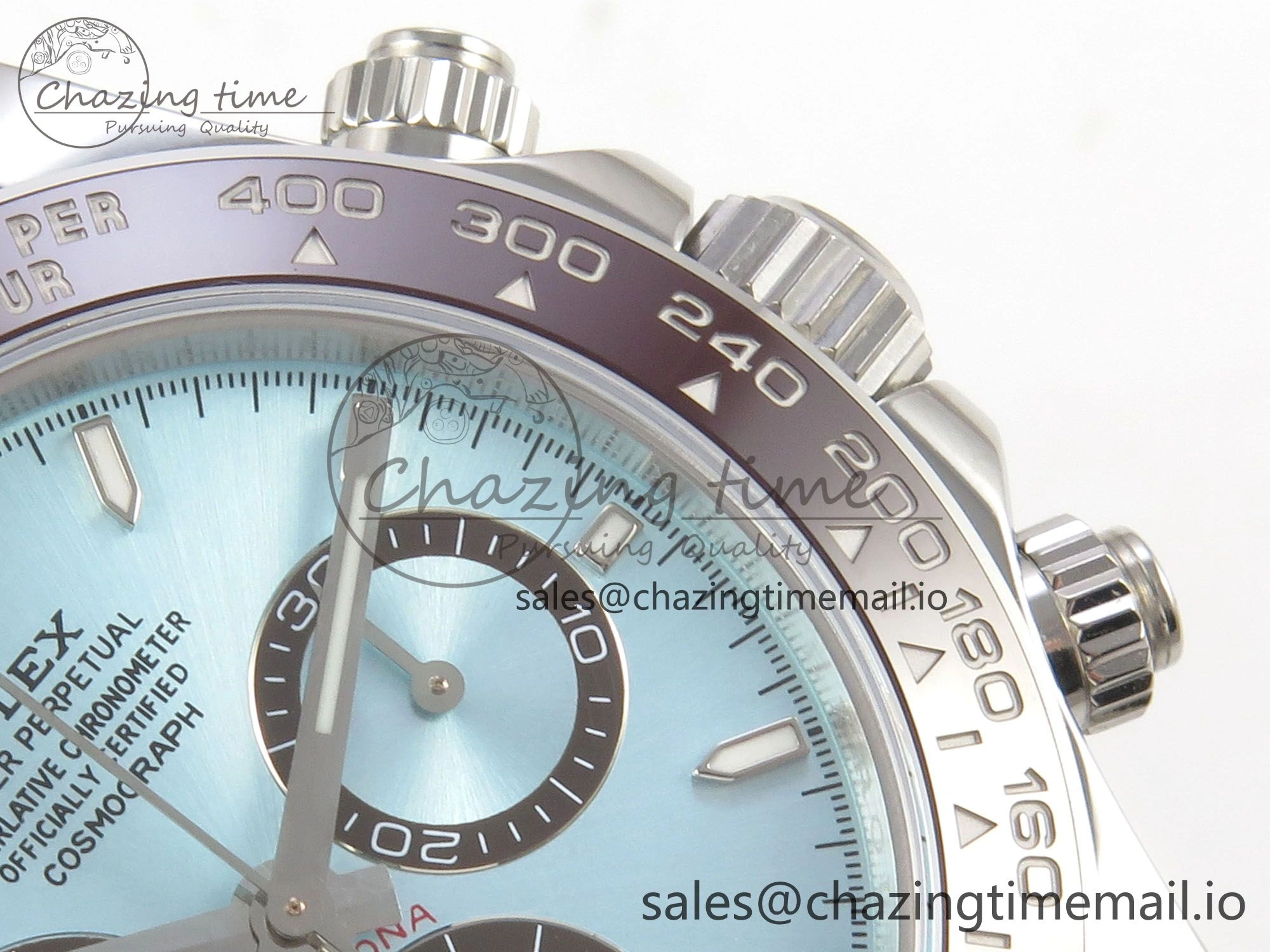 Daytona 126506 904L SS Clean 1:1 Best Edition Ice Blue Dial Sticks Markers on 904L SS Bracelet Super Clone DD FastDry 252