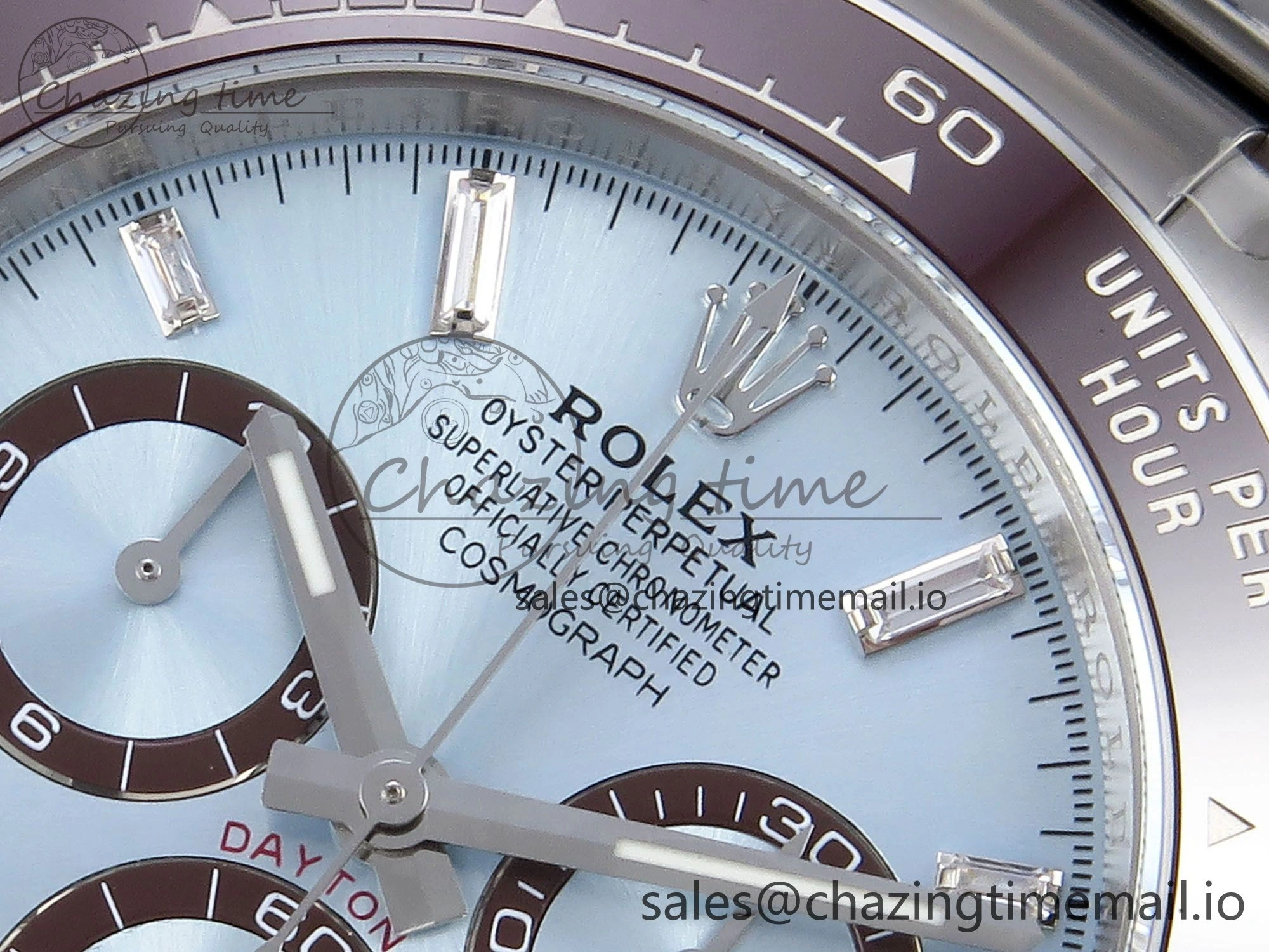 Snug Daytona 126506 APSF 1:1 Best Edition 904L Steel Ice Blue Diamonds Markers Dial on SS Braclet SH 1239