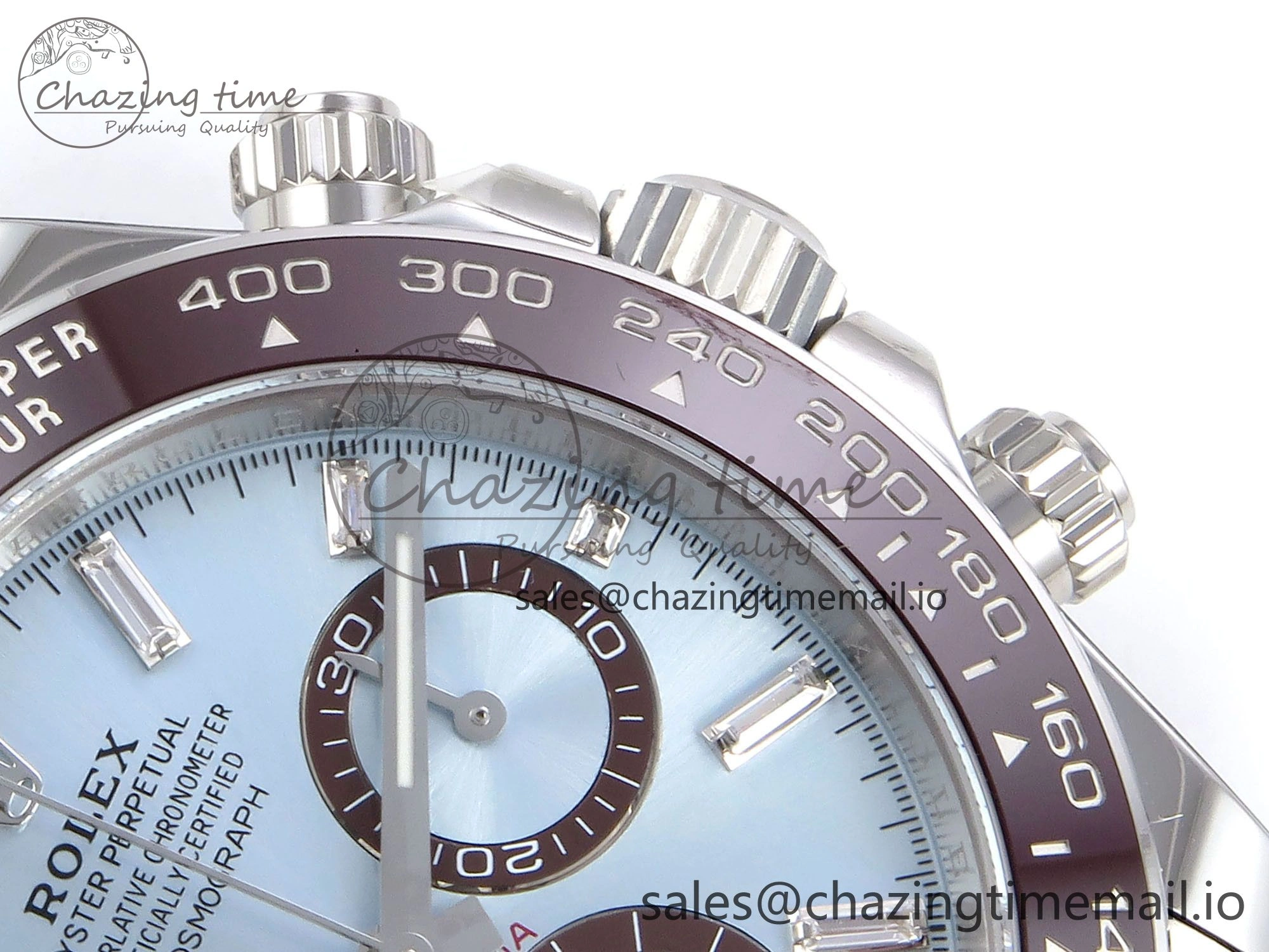 Snug Daytona 126506 APSF 1:1 Best Edition 904L Steel Ice Blue Diamonds Markers Dial on SS Braclet SH 1239