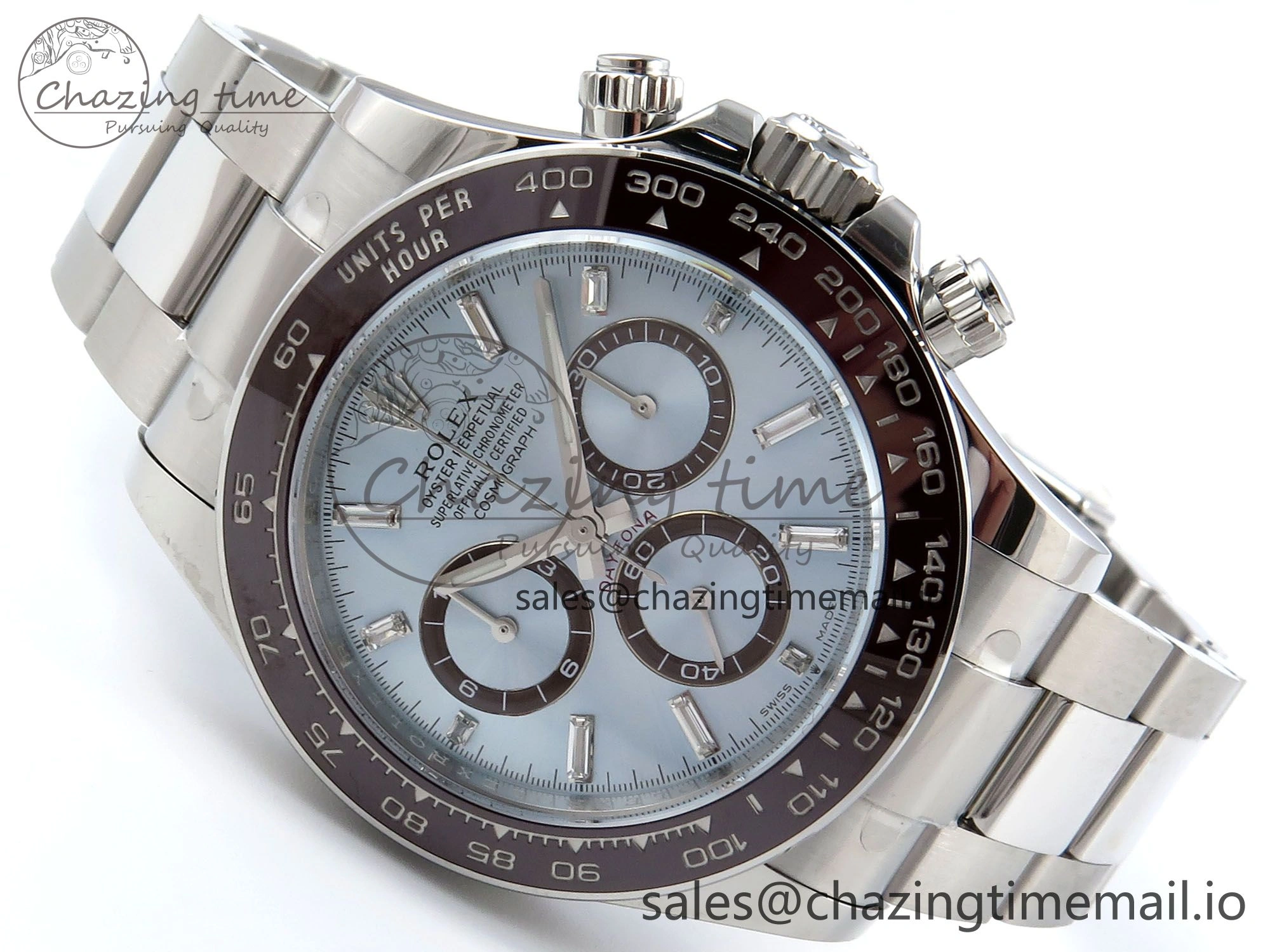 Daytona 126506 APSF 1:1 Best Edition Ice Blue Crystal Dial on SS Braclet SH Minimalist 731