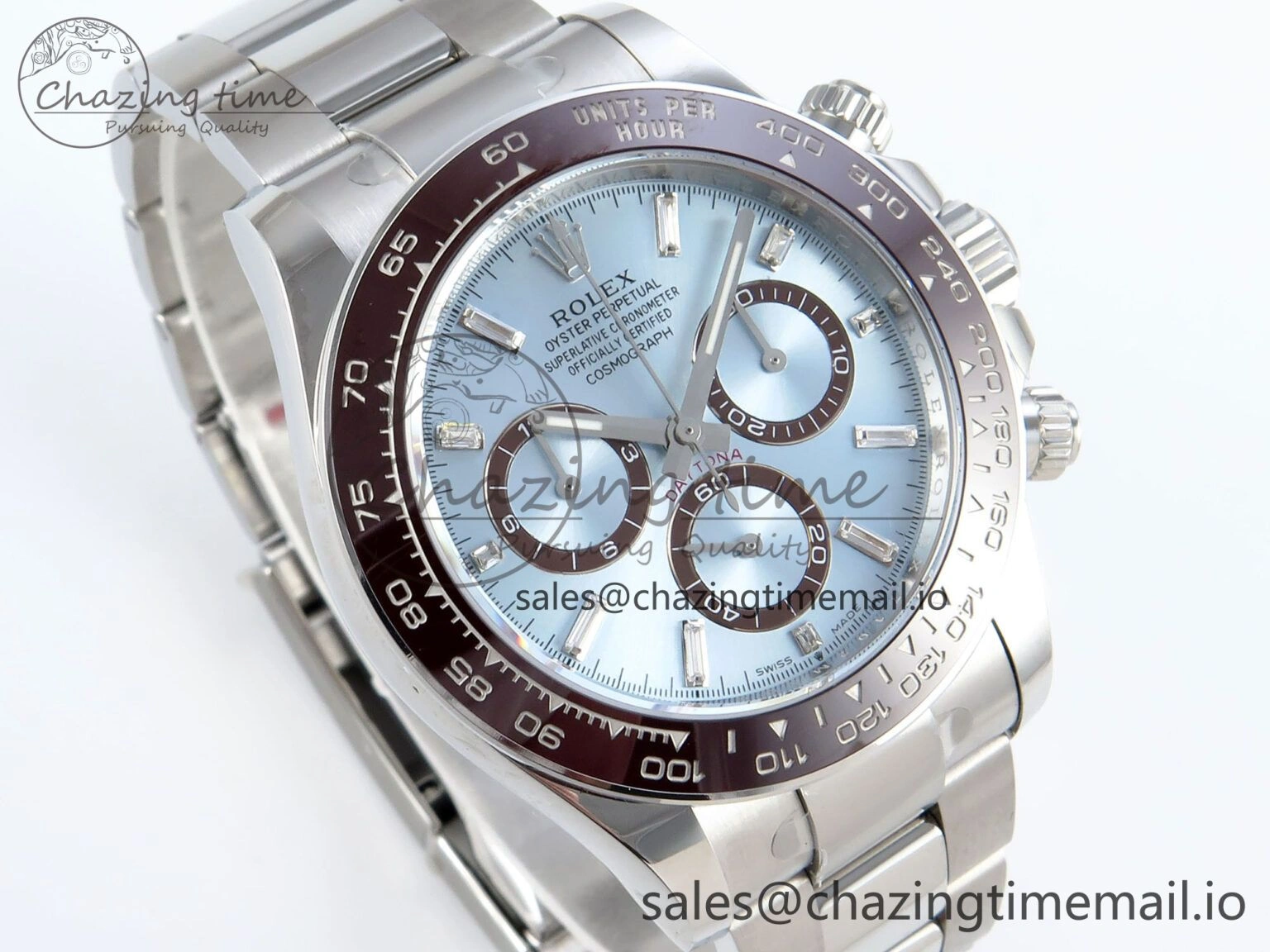 Daytona 126506 APSF 1:1 Best Edition Ice Blue Crystal Dial on SS Braclet SH Minimalist 731