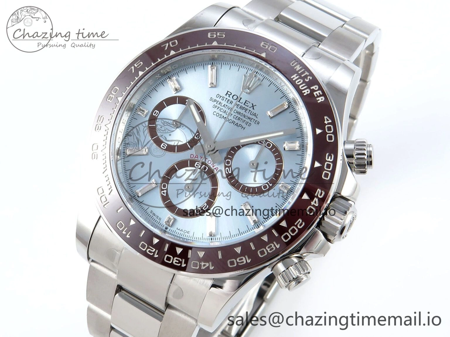 Daytona 126506 APSF 1:1 Best Edition Ice Blue Crystal Dial on SS Braclet SH Minimalist 731