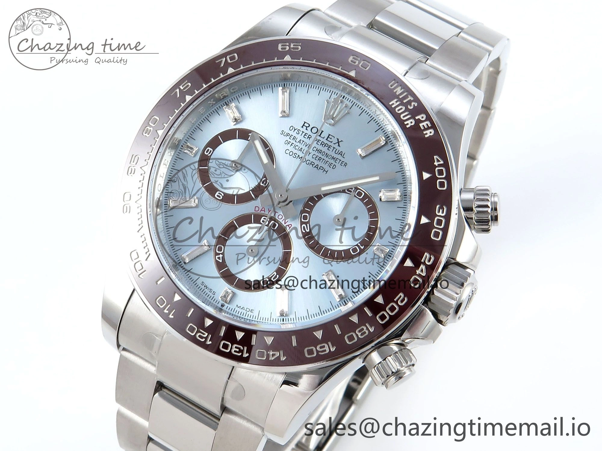 Daytona 126506 APSF 1:1 Best Edition Ice Blue Crystal Dial on SS Braclet SH Minimalist 731