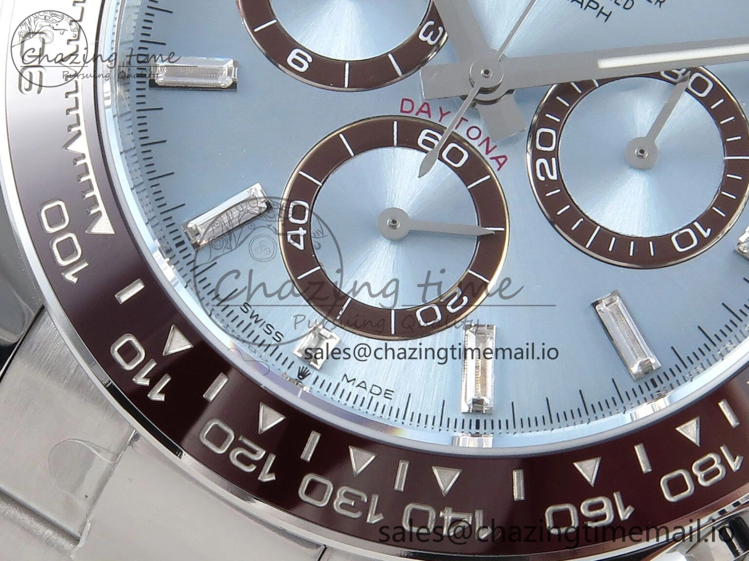 Daytona 126506 APSF 1:1 Best Edition Ice Blue Crystal Dial on SS Braclet SH Minimalist 731
