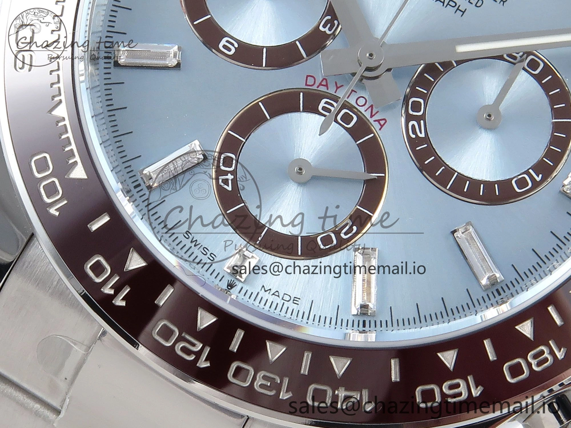 Daytona 126506 APSF 1:1 Best Edition Ice Blue Crystal Dial on SS Braclet SH Minimalist 731