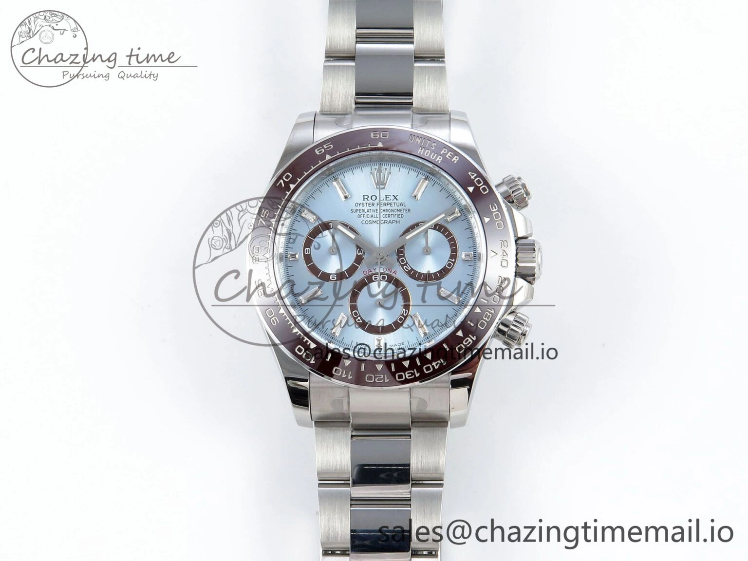 Daytona 126506 APSF 1:1 Best Edition Ice Blue Crystal Dial on SS Braclet SH Minimalist 731