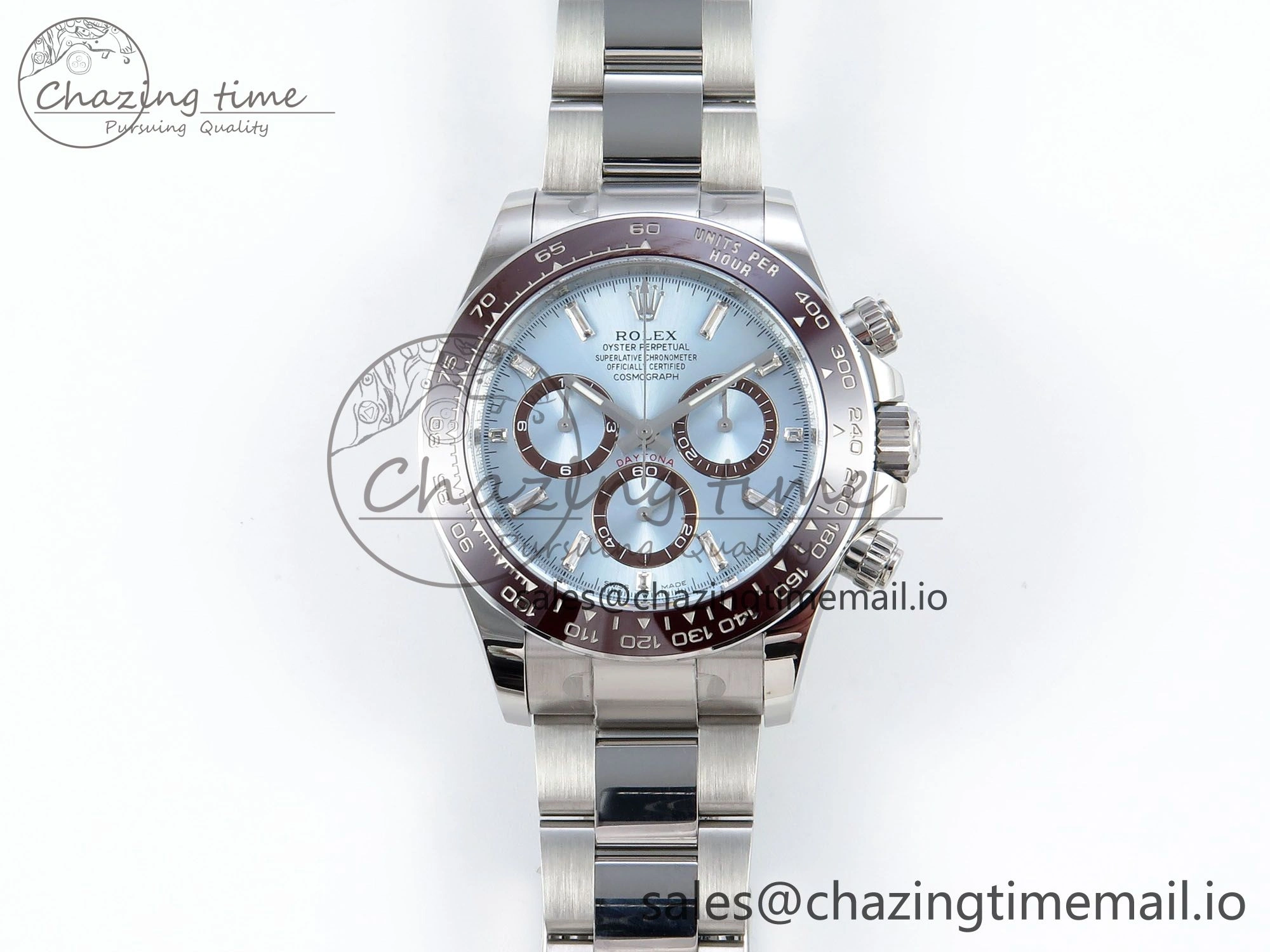 Daytona 126506 APSF 1:1 Best Edition Ice Blue Crystal Dial on SS Braclet SH Minimalist 731