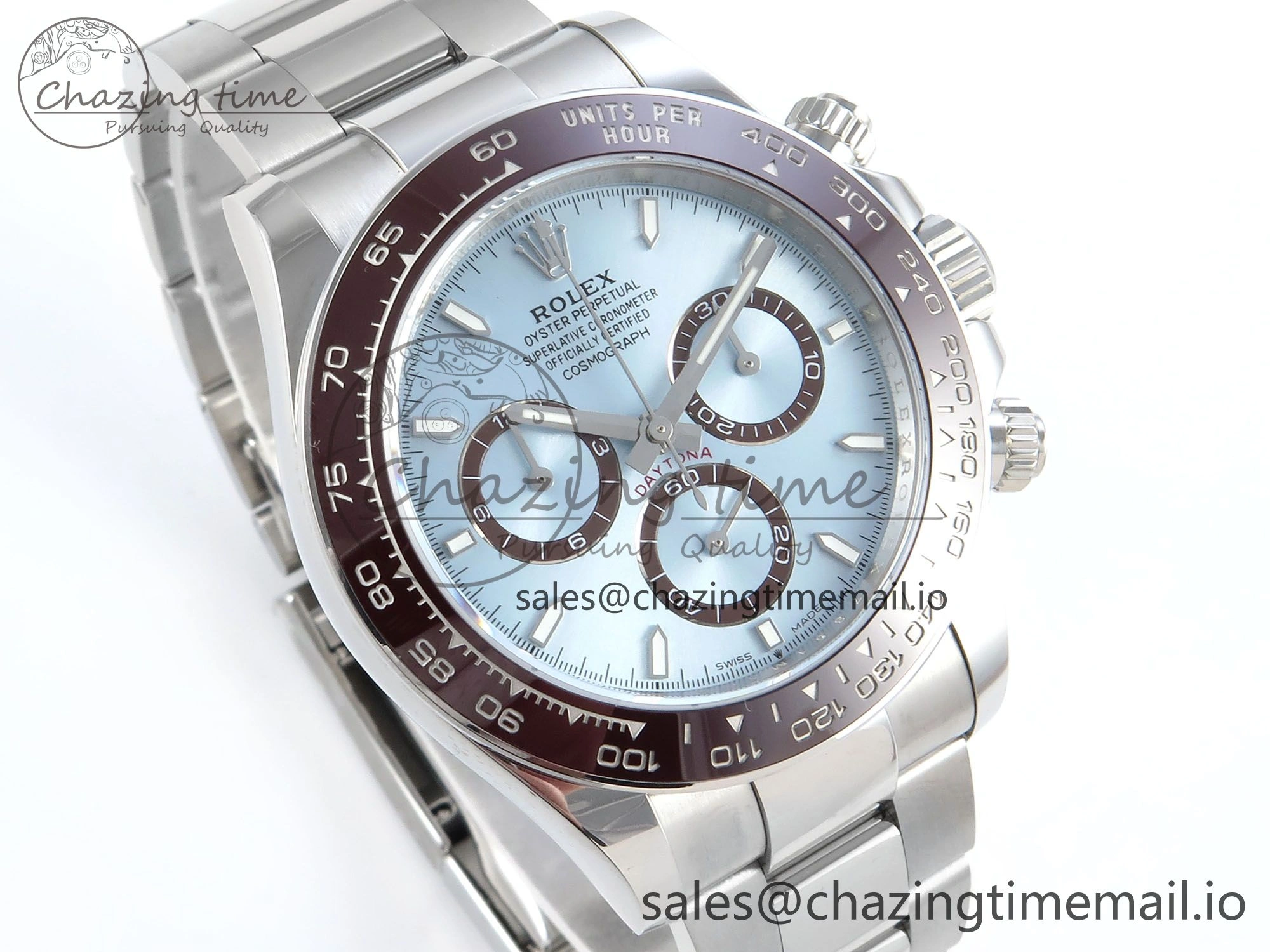 DailyWear Daytona 126506 APSF 1:1 Best Edition Ice Blue Stick Dial on SS Braclet SH 732