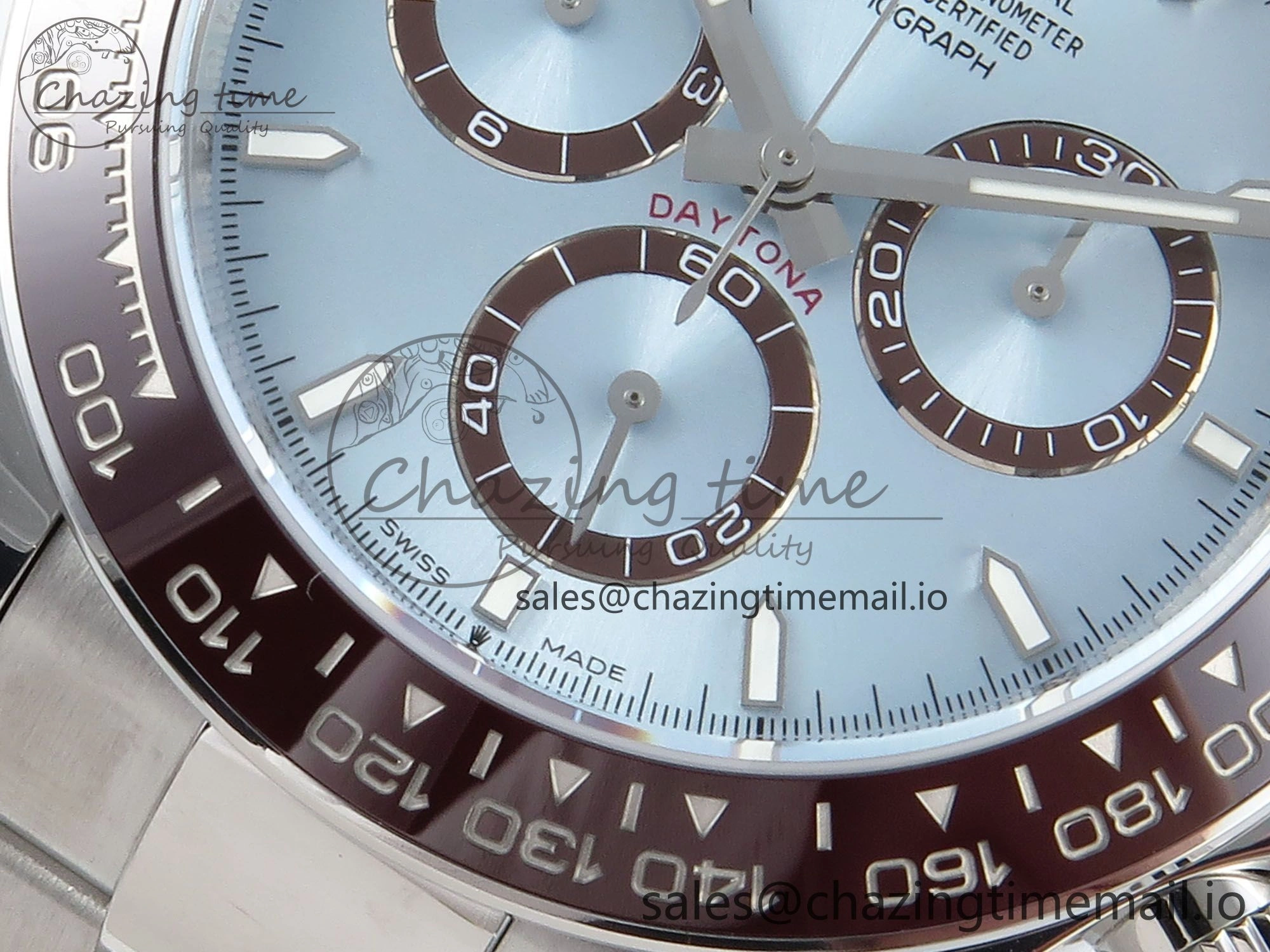 DailyWear Daytona 126506 APSF 1:1 Best Edition Ice Blue Stick Dial on SS Braclet SH 732