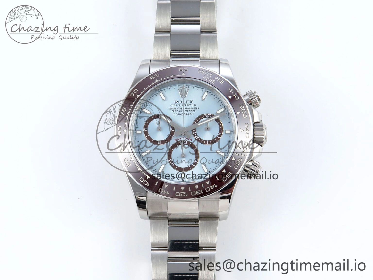 DailyWear Daytona 126506 APSF 1:1 Best Edition Ice Blue Stick Dial on SS Braclet SH 732