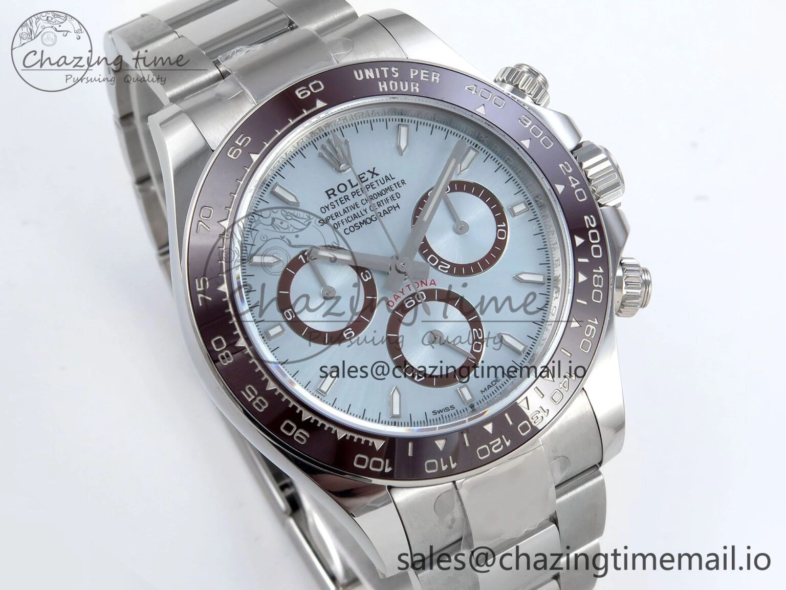 Daytona 126506 AR+F 1:1 Best Edition Ice Blue Dial Lume Marker on SS Braclet SH MultiPurpose 853
