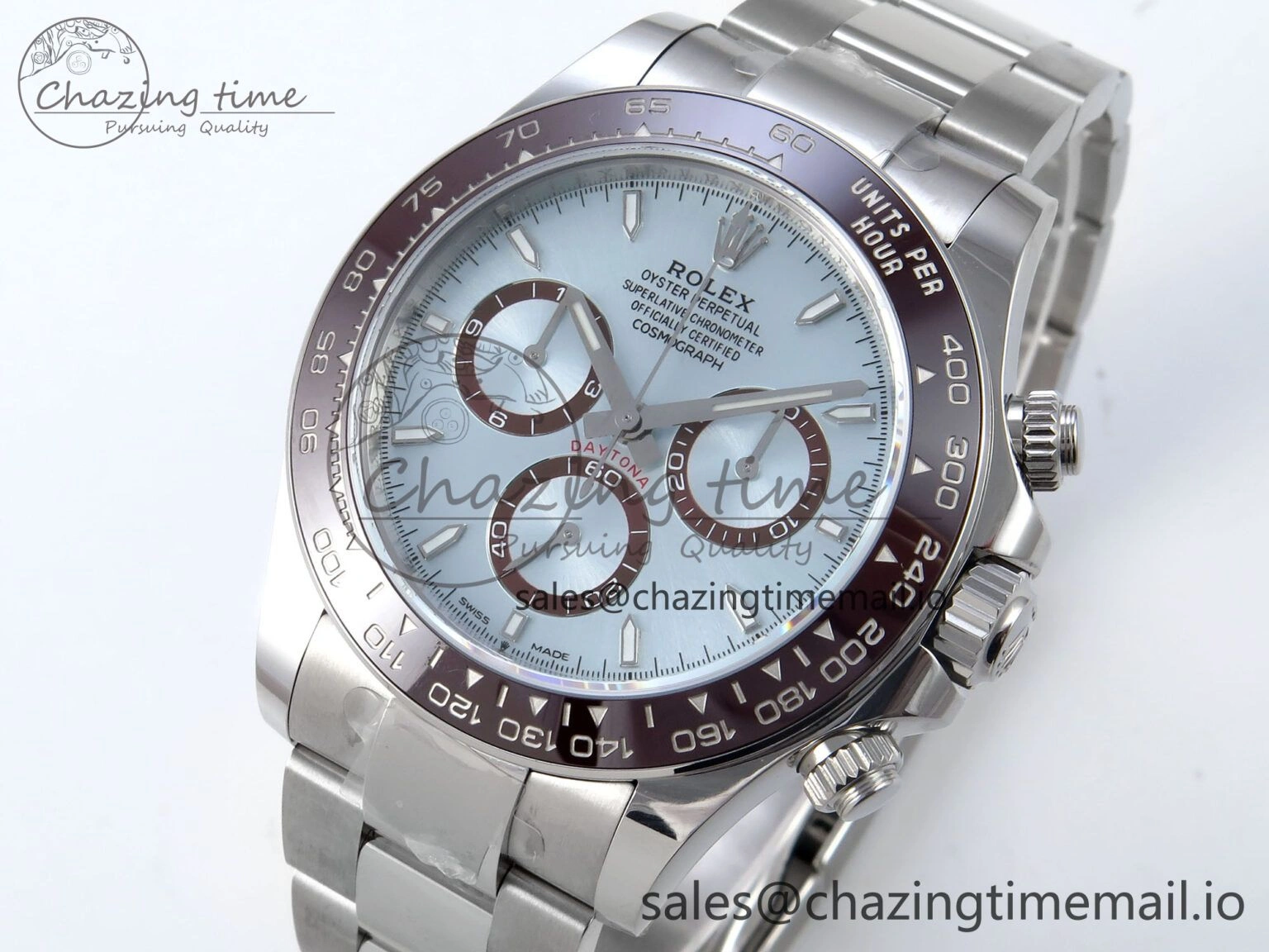 Daytona 126506 AR+F 1:1 Best Edition Ice Blue Dial Lume Marker on SS Braclet SH MultiPurpose 853