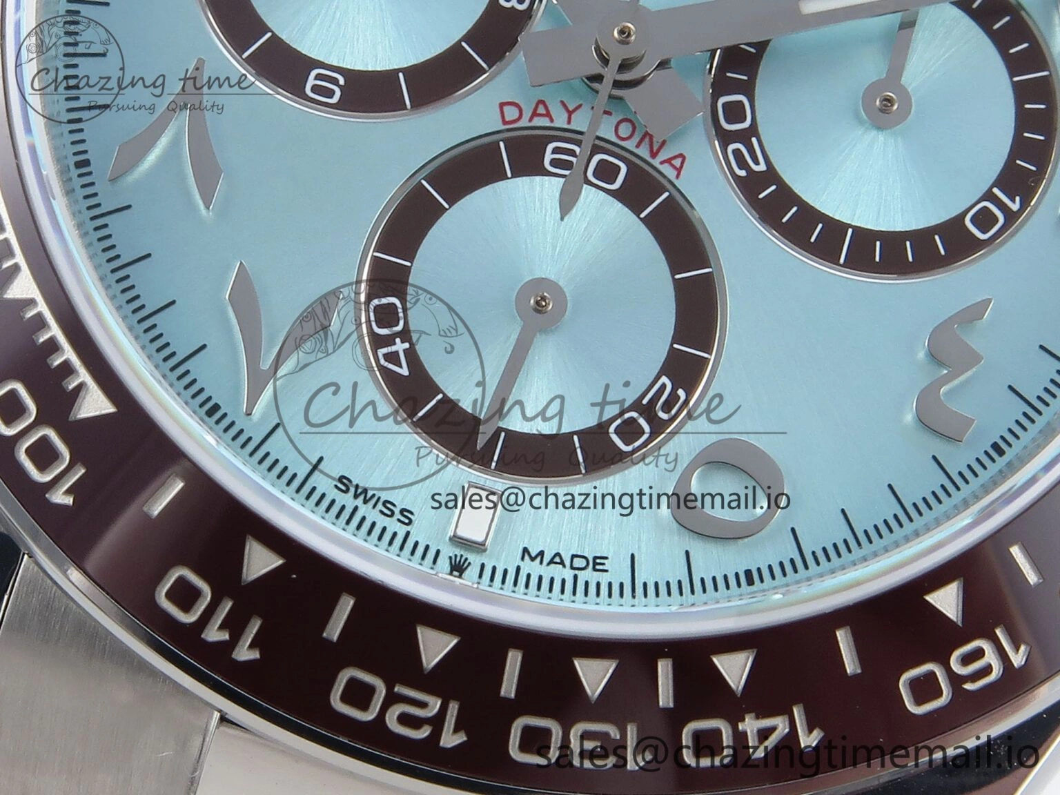 Daytona 126506 Arabic QF 1:1 Best Edition Ice Blue Dial on SS Bracelet QF4131 V QuickDry 288