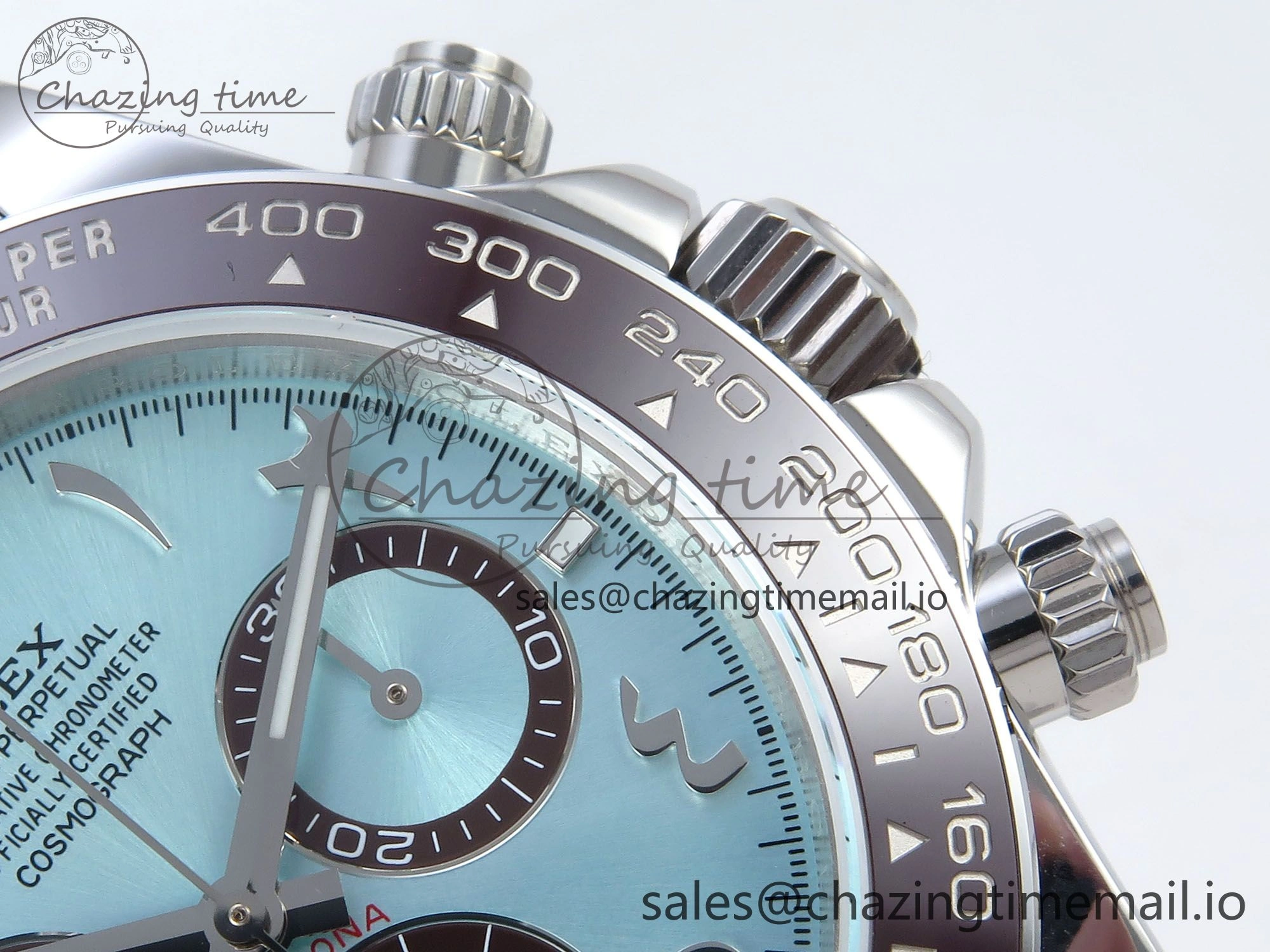 Daytona 126506 Arabic QF 1:1 Best Edition Ice Blue Dial on SS Bracelet QF4131 V QuickDry 288