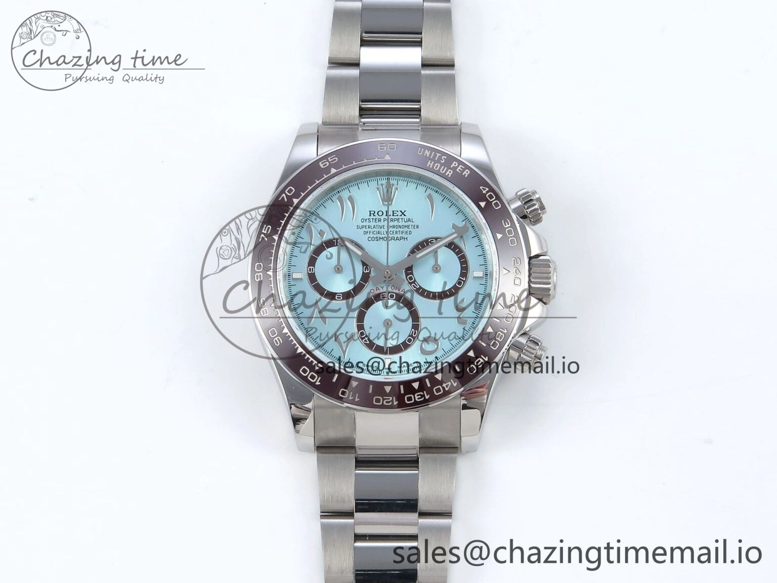 Daytona 126506 Arabic QF 1:1 Best Edition Ice Blue Dial on SS Bracelet QF4131 V QuickDry 288