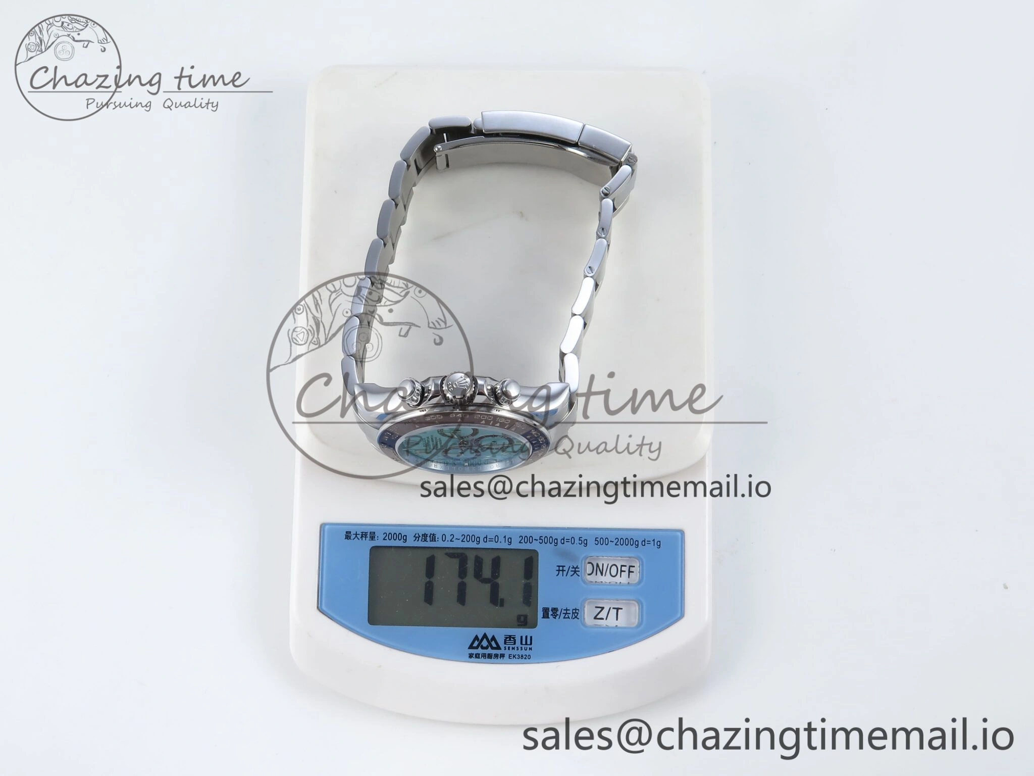 Durable Daytona 126506 Arabic QF 1:1 Best Edition Ice Blue Dial on SS Bracelet SH4131 V6 (Gain Weight) 372