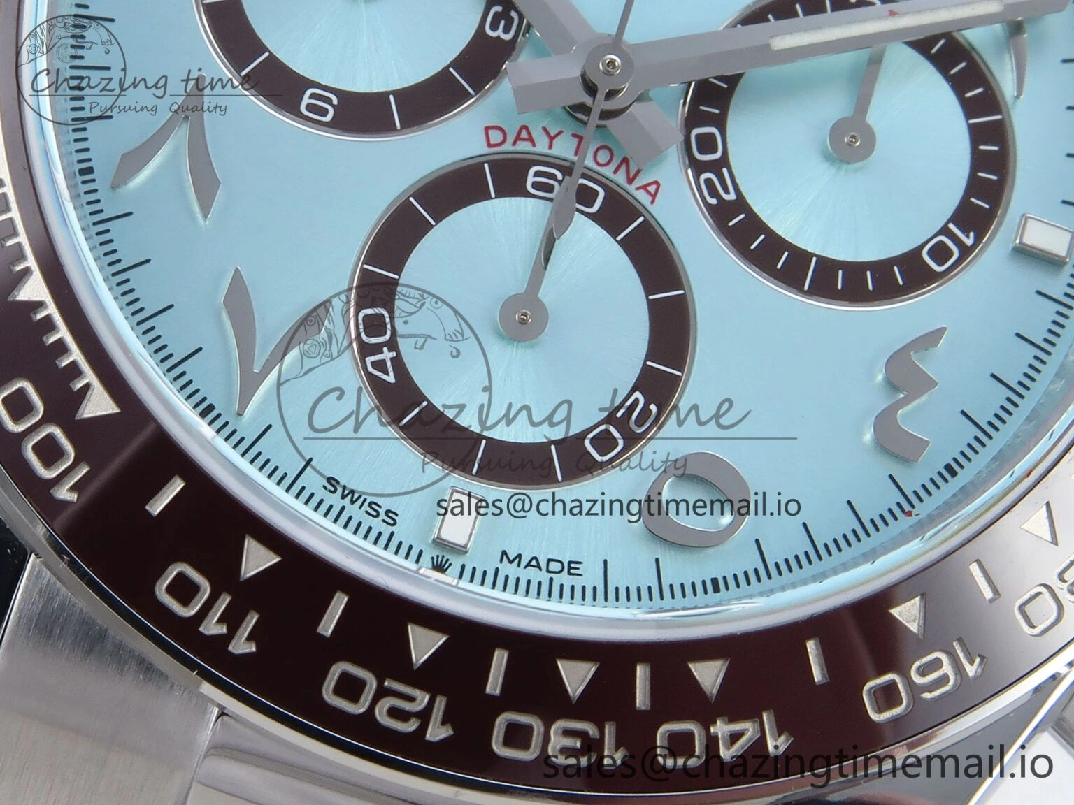 Durable Daytona 126506 Arabic QF 1:1 Best Edition Ice Blue Dial on SS Bracelet SH4131 V6 (Gain Weight) 372