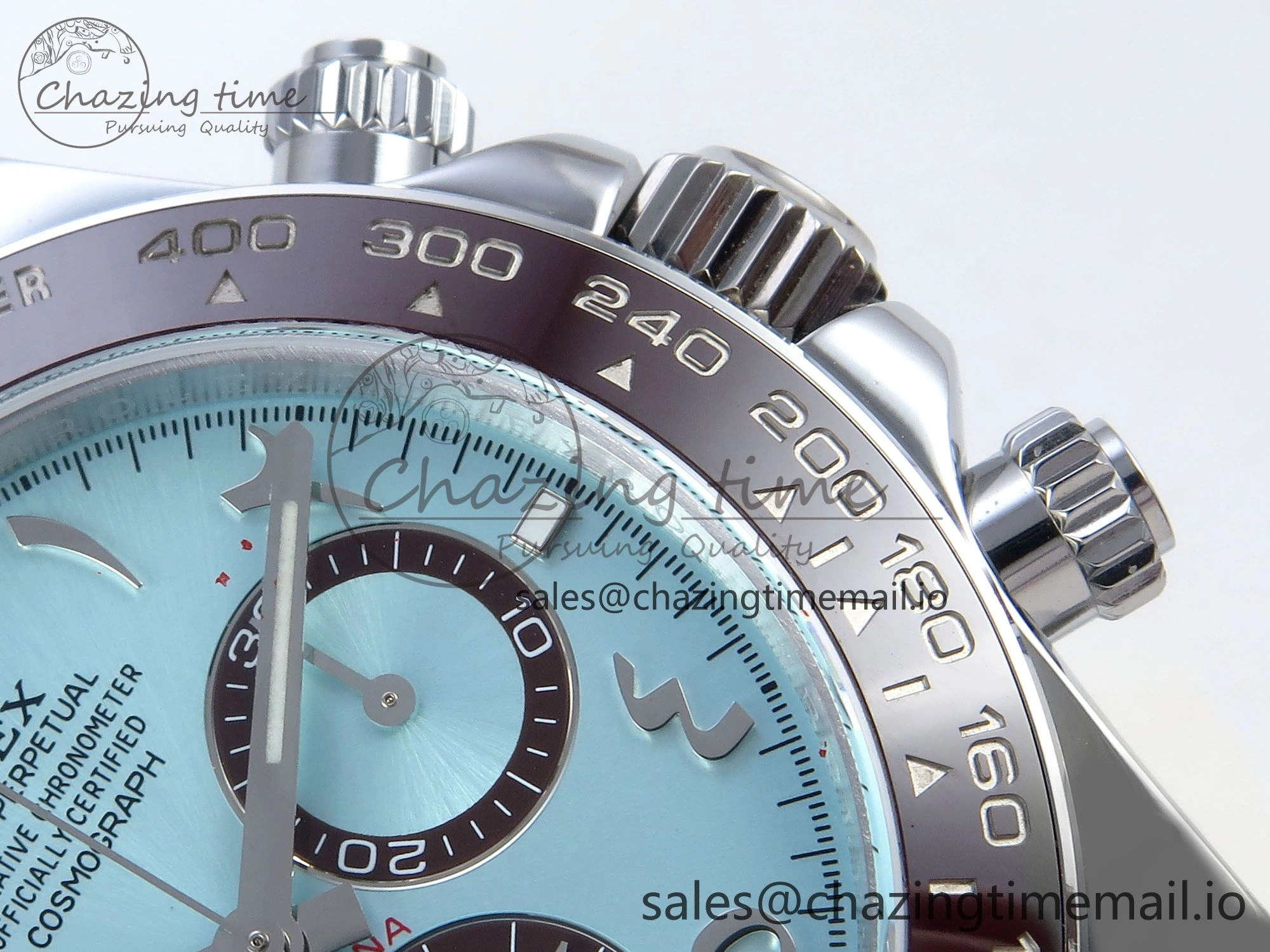 Durable Daytona 126506 Arabic QF 1:1 Best Edition Ice Blue Dial on SS Bracelet SH4131 V6 (Gain Weight) 372