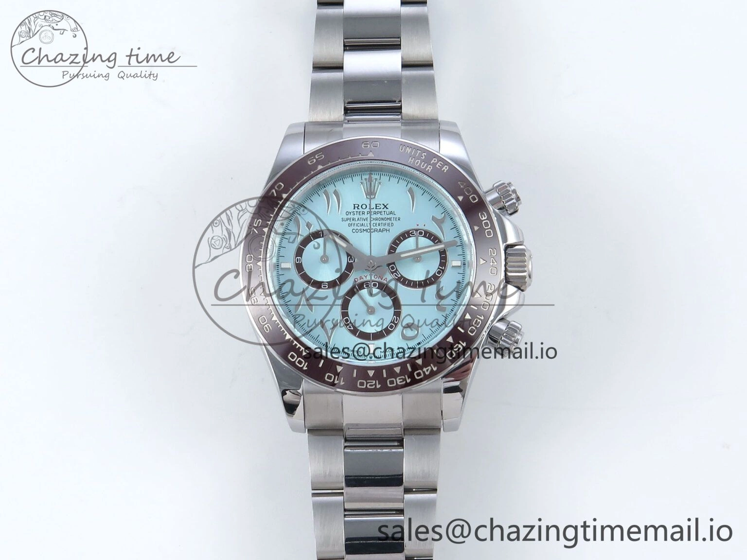 Durable Daytona 126506 Arabic QF 1:1 Best Edition Ice Blue Dial on SS Bracelet SH4131 V6 (Gain Weight) 372