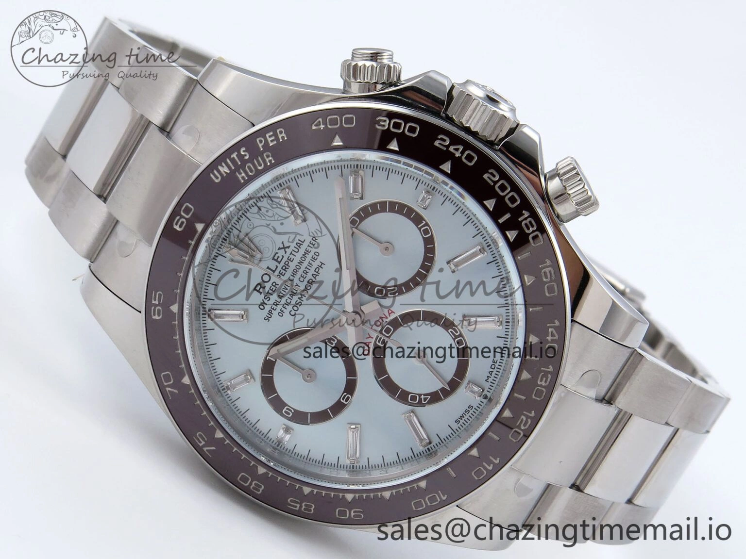 Daytona 126506 QF+ 1:1 Best Edition 904L Steel Ice Blue Diamonds Dial on SS Bracelet SH Lightweight 864