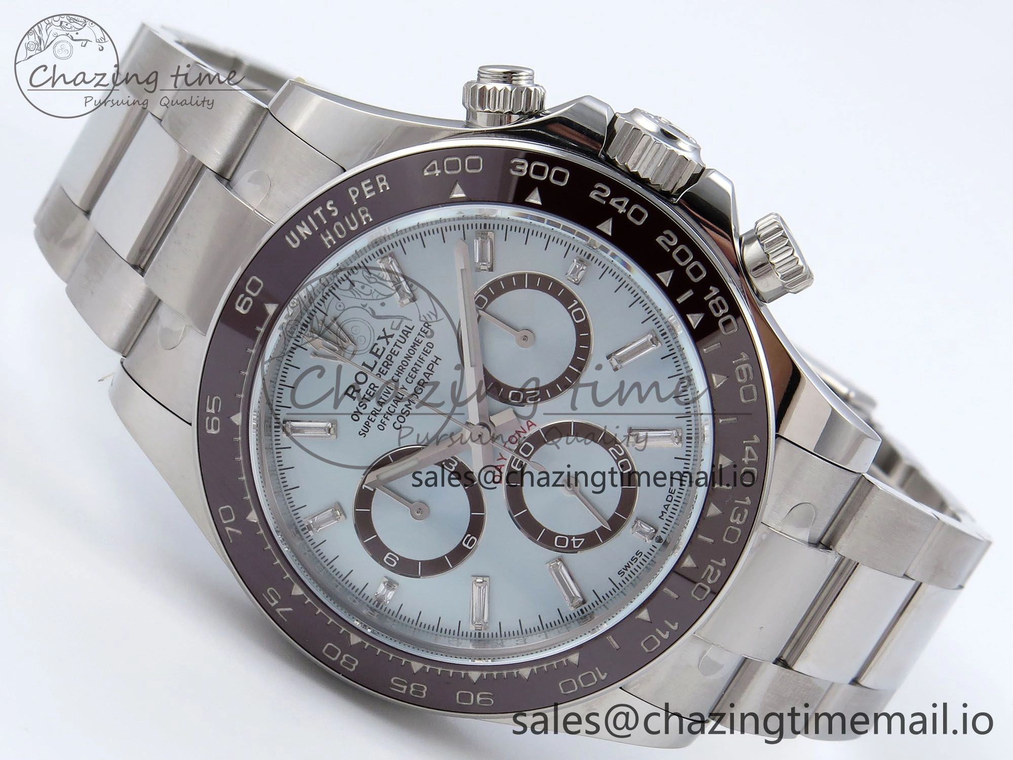 Daytona 126506 QF+ 1:1 Best Edition 904L Steel Ice Blue Diamonds Dial on SS Bracelet SH Lightweight 864