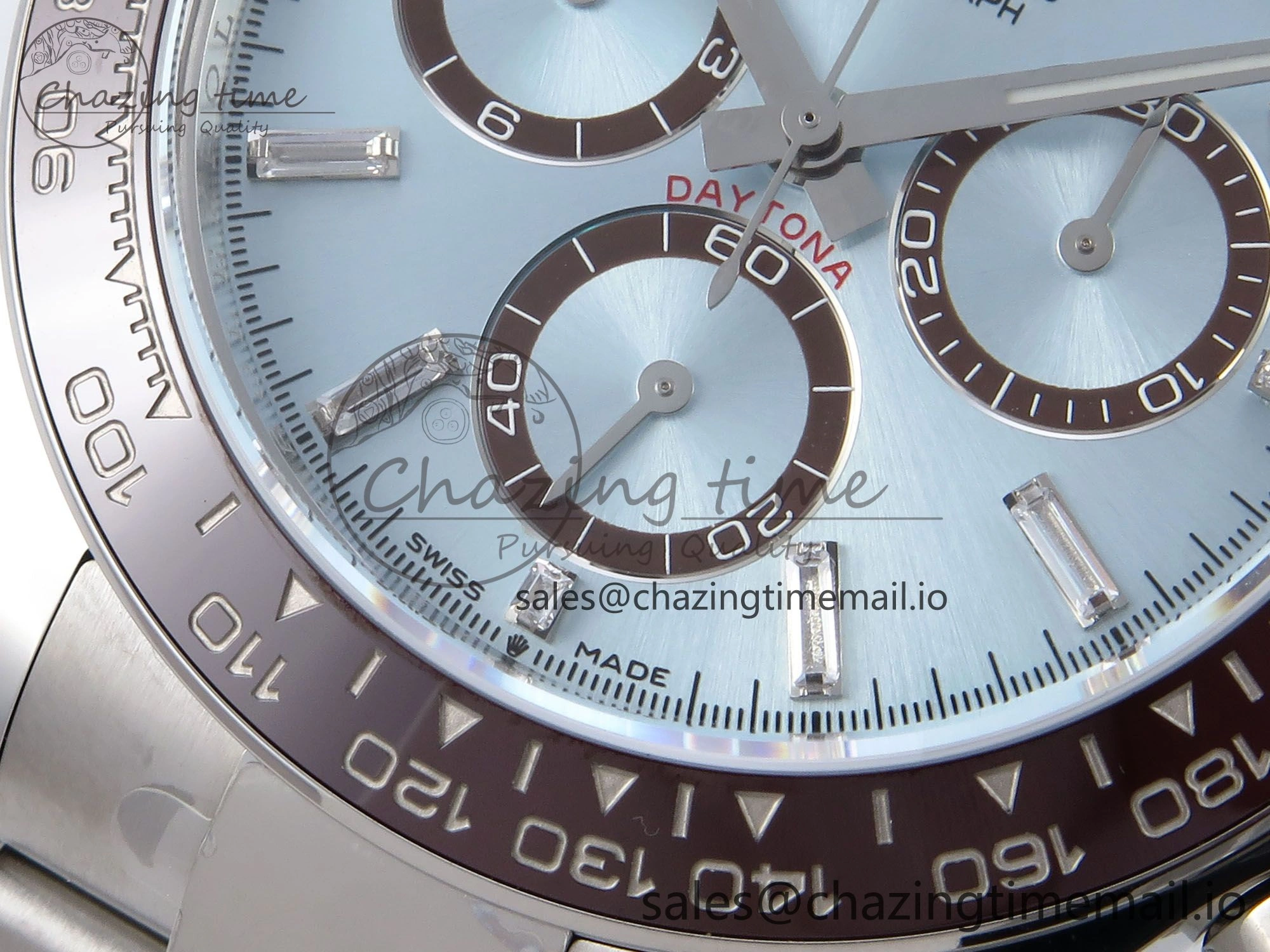 Daytona 126506 QF+ 1:1 Best Edition 904L Steel Ice Blue Diamonds Dial on SS Bracelet SH Lightweight 864